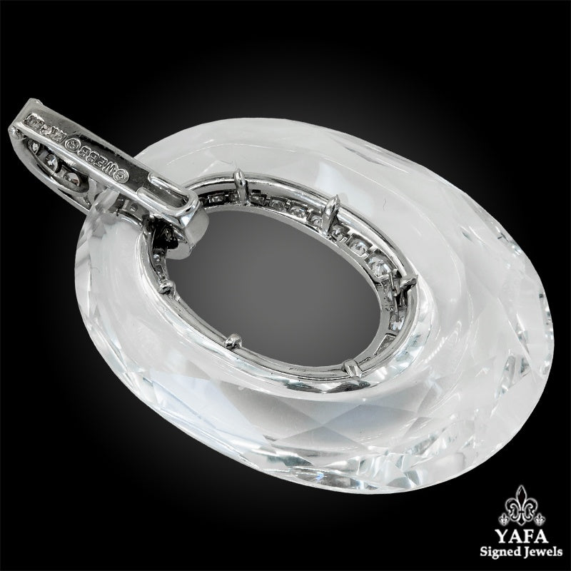 DAVID WEBB Diamond, Crystal Pendant