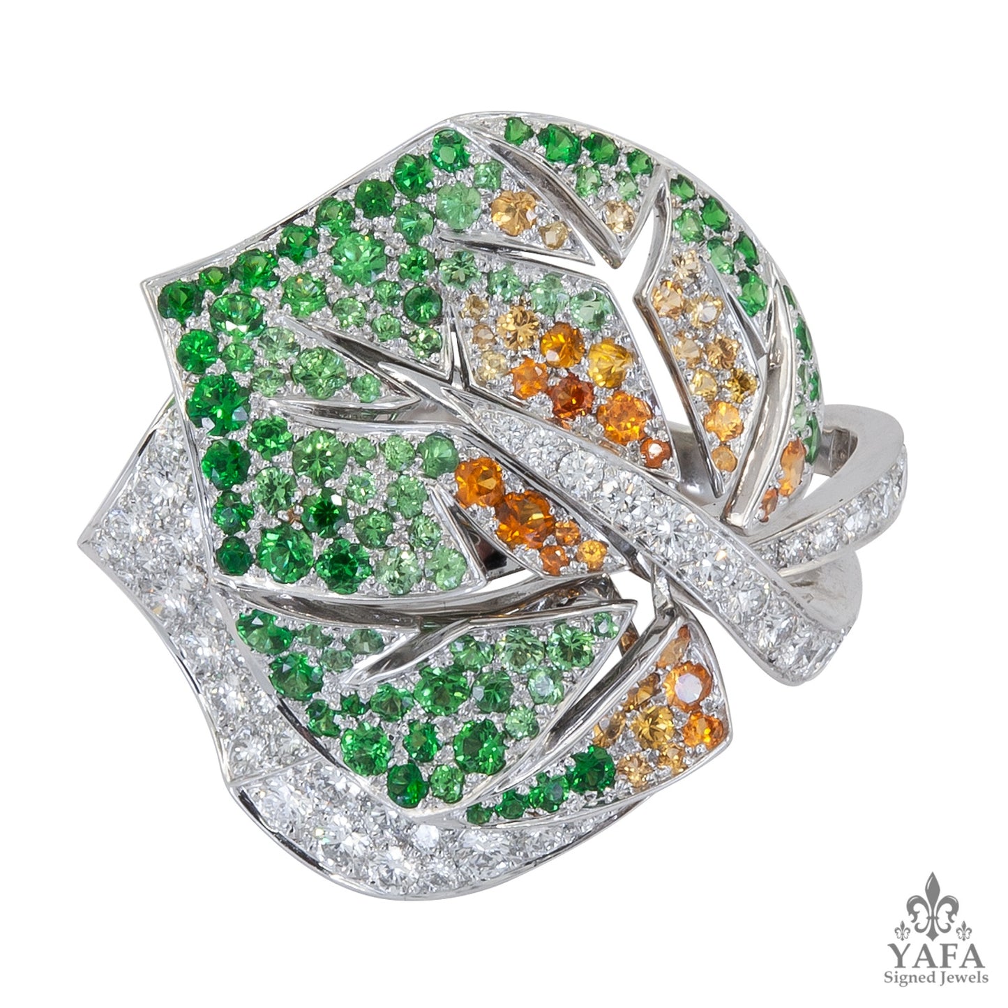 VAN CLEEF & ARPELS Diamond, Multi-Color Sapphire Ring