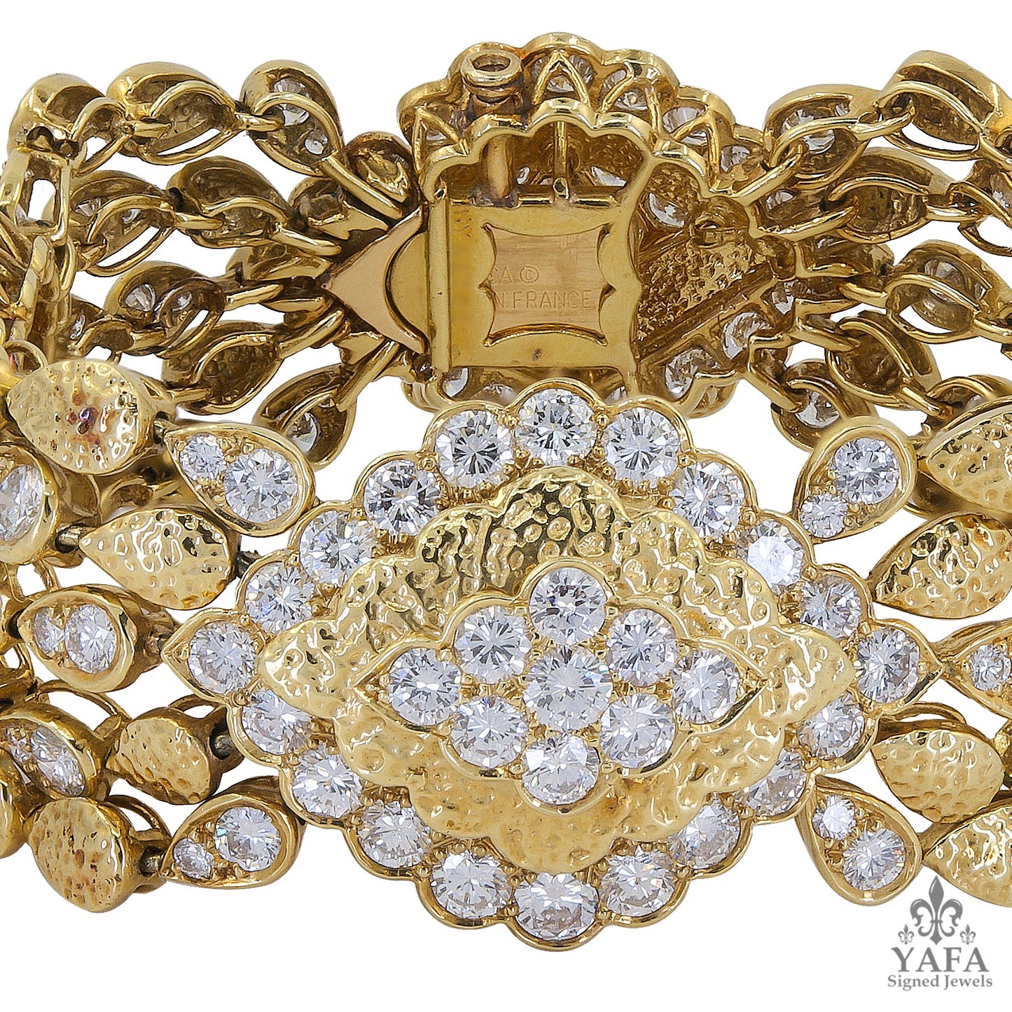 VAN CLEEF & ARPELS Lozenge Motif Diamond Bracelet