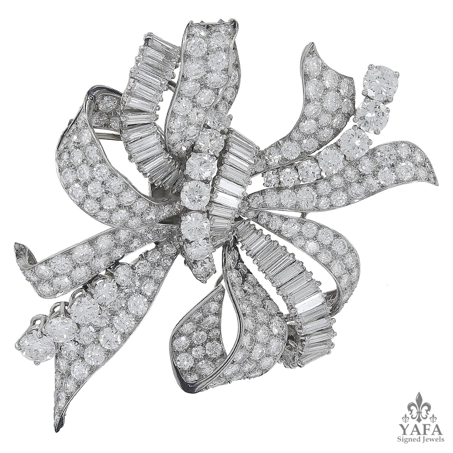 BULGARI Diamond Bow Brooch