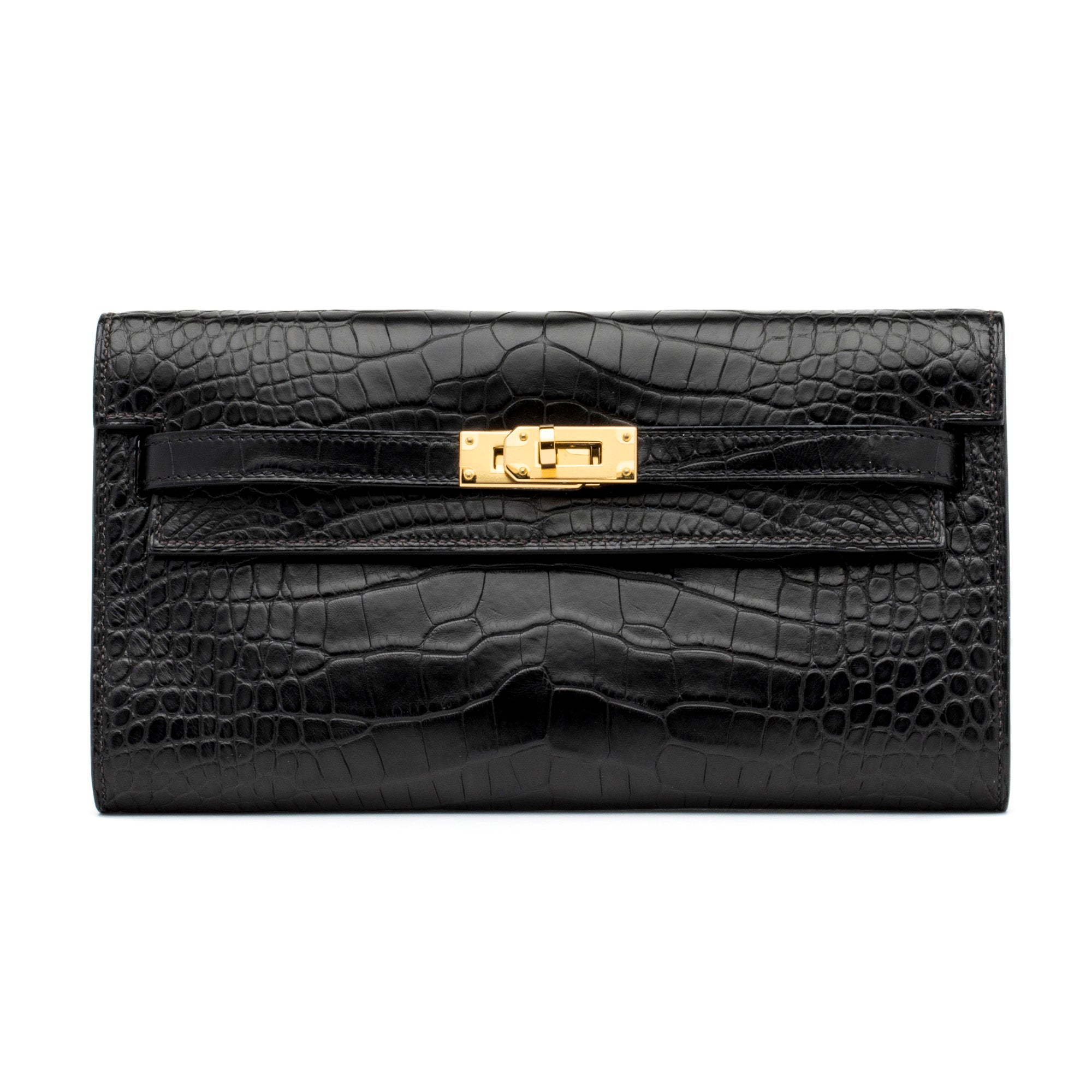 HERMES Mississipiensis Alligator Clutch