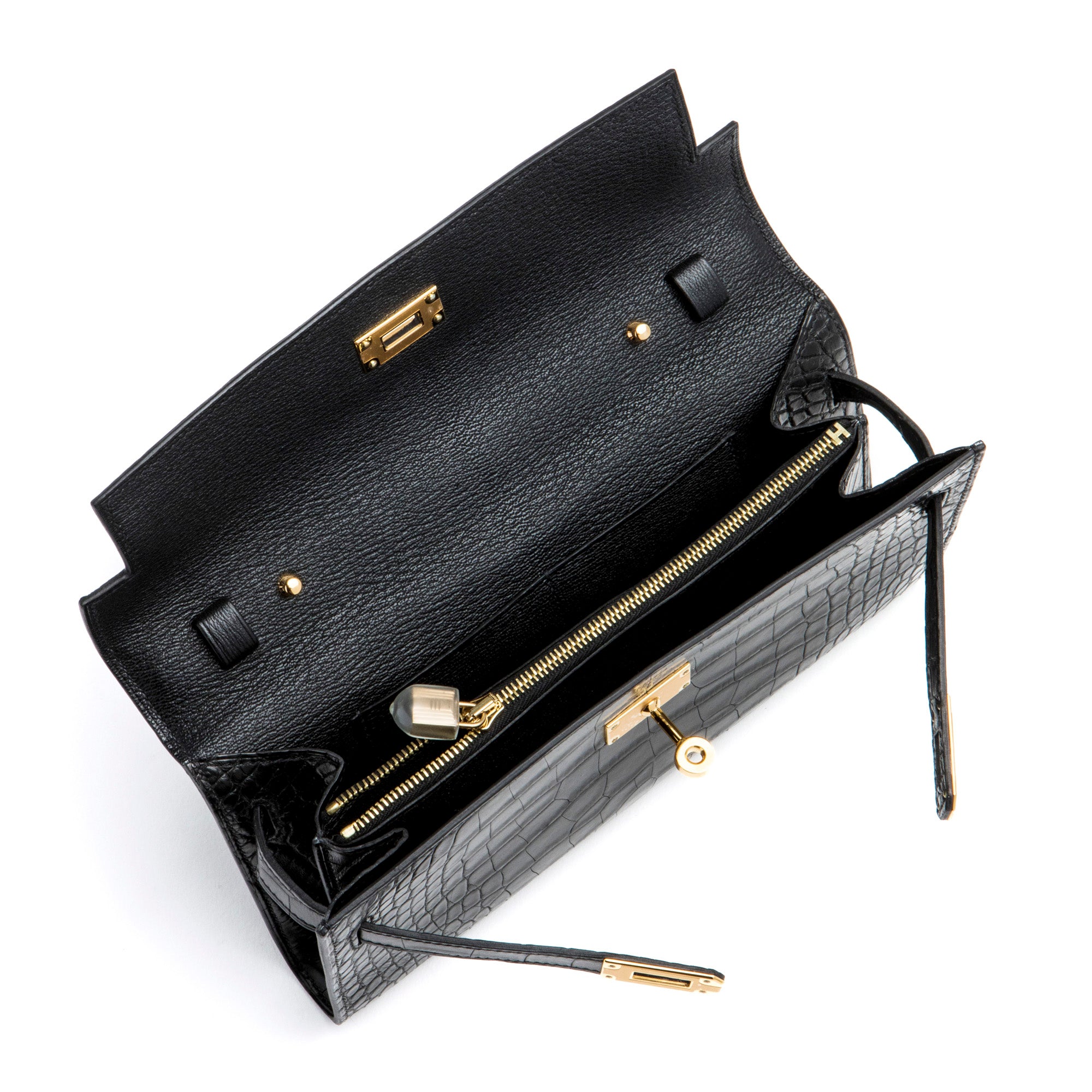 HERMES Mississipiensis Alligator Clutch