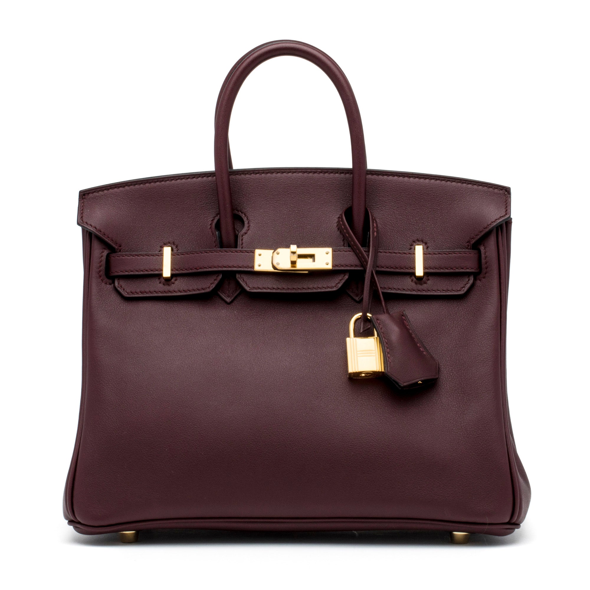 HERMES Rouge Sellier Birkin 25cm