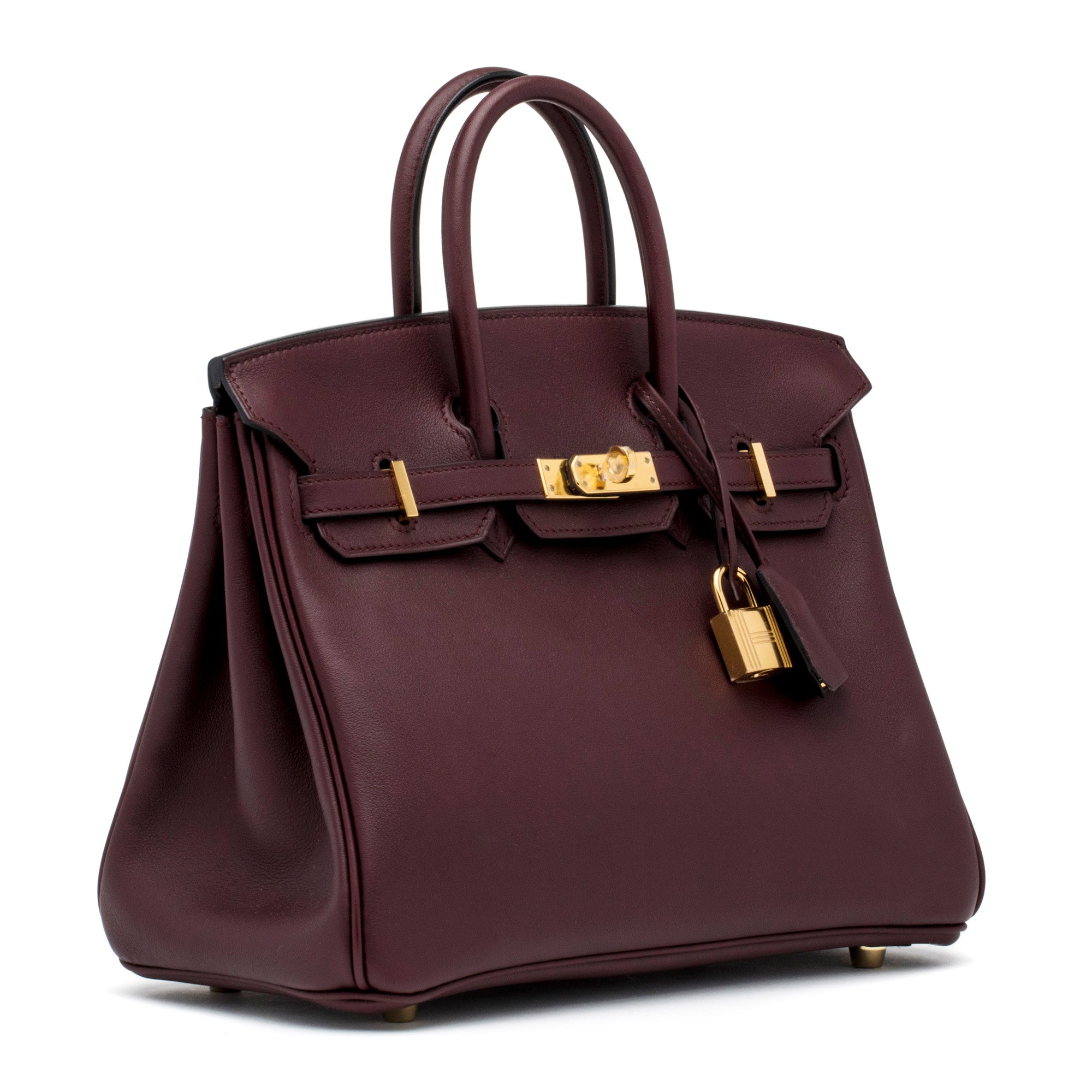 HERMES Rouge Sellier Birkin 25cm
