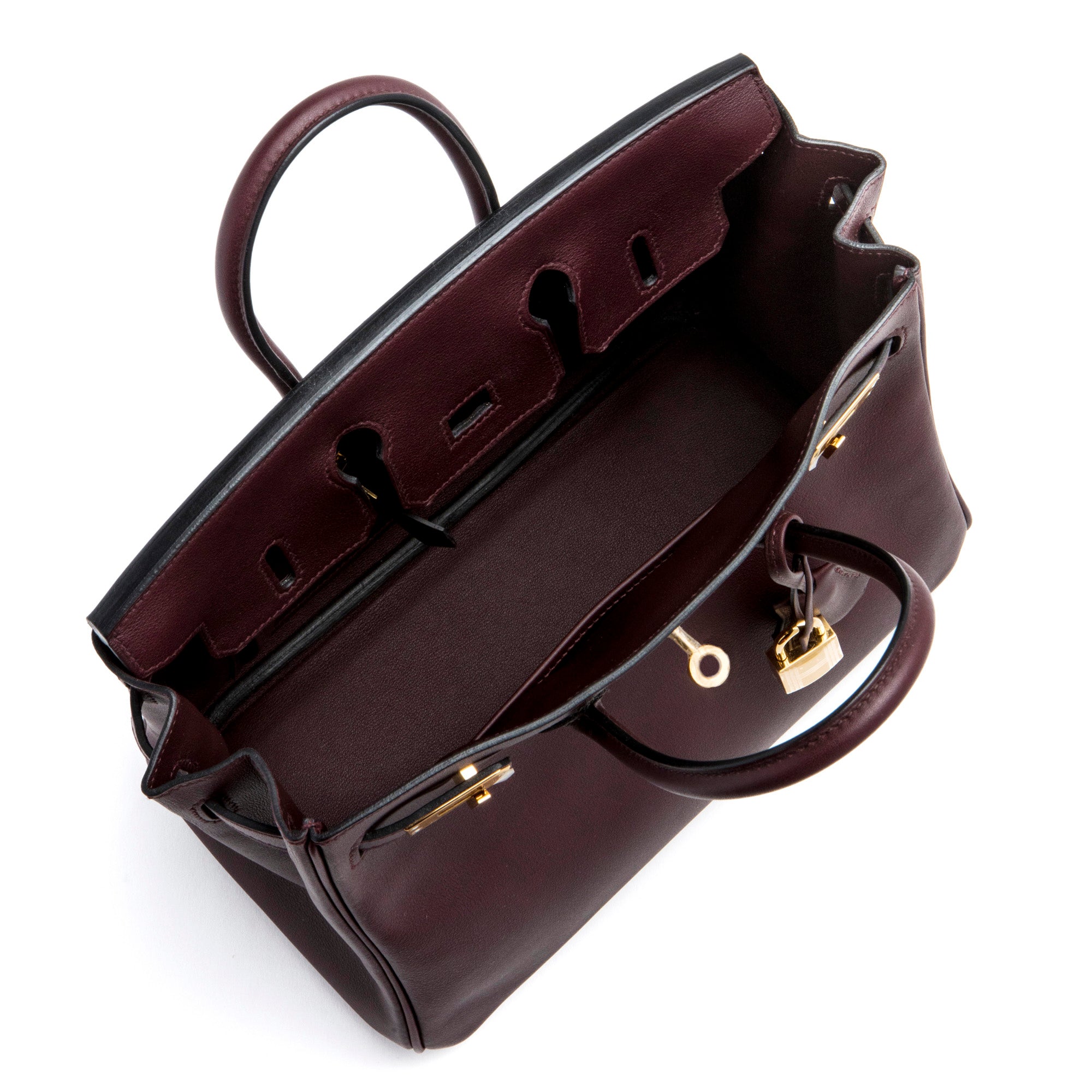 HERMES Rouge Sellier Birkin 25cm