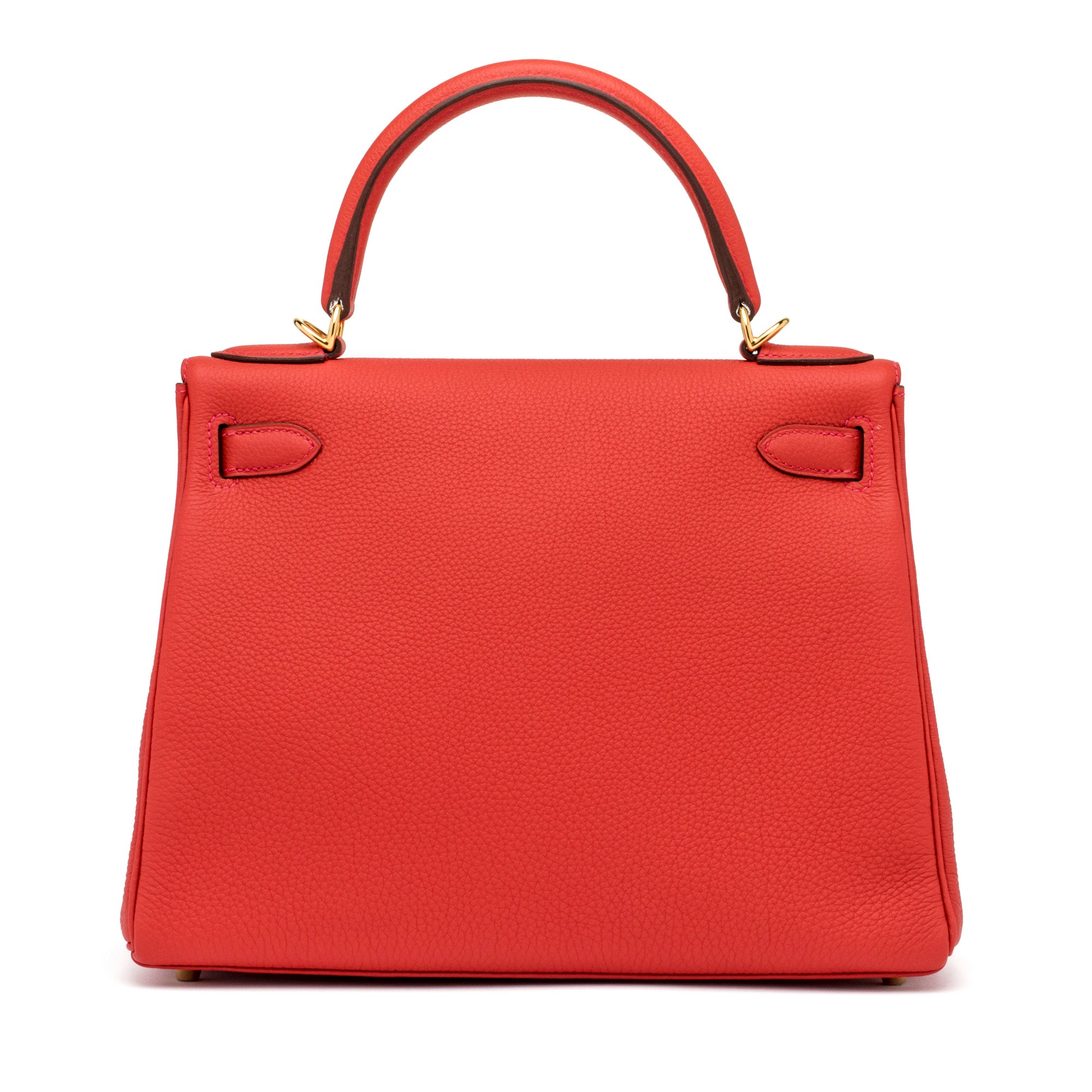 HERMES Retourne Geranium Kelly 28cm
