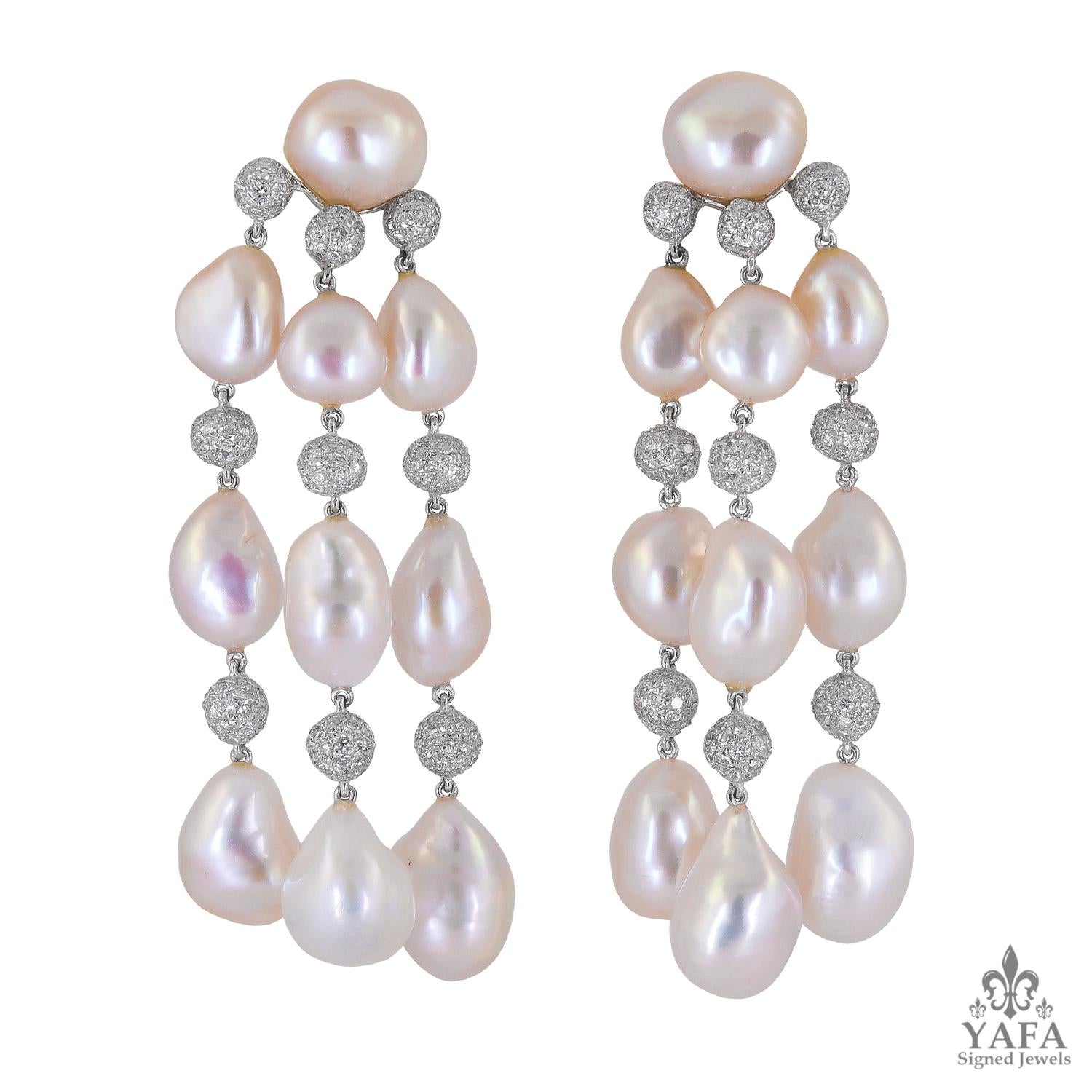 SABBADINI Diamond and Pearl Bracelet & Earring Suite