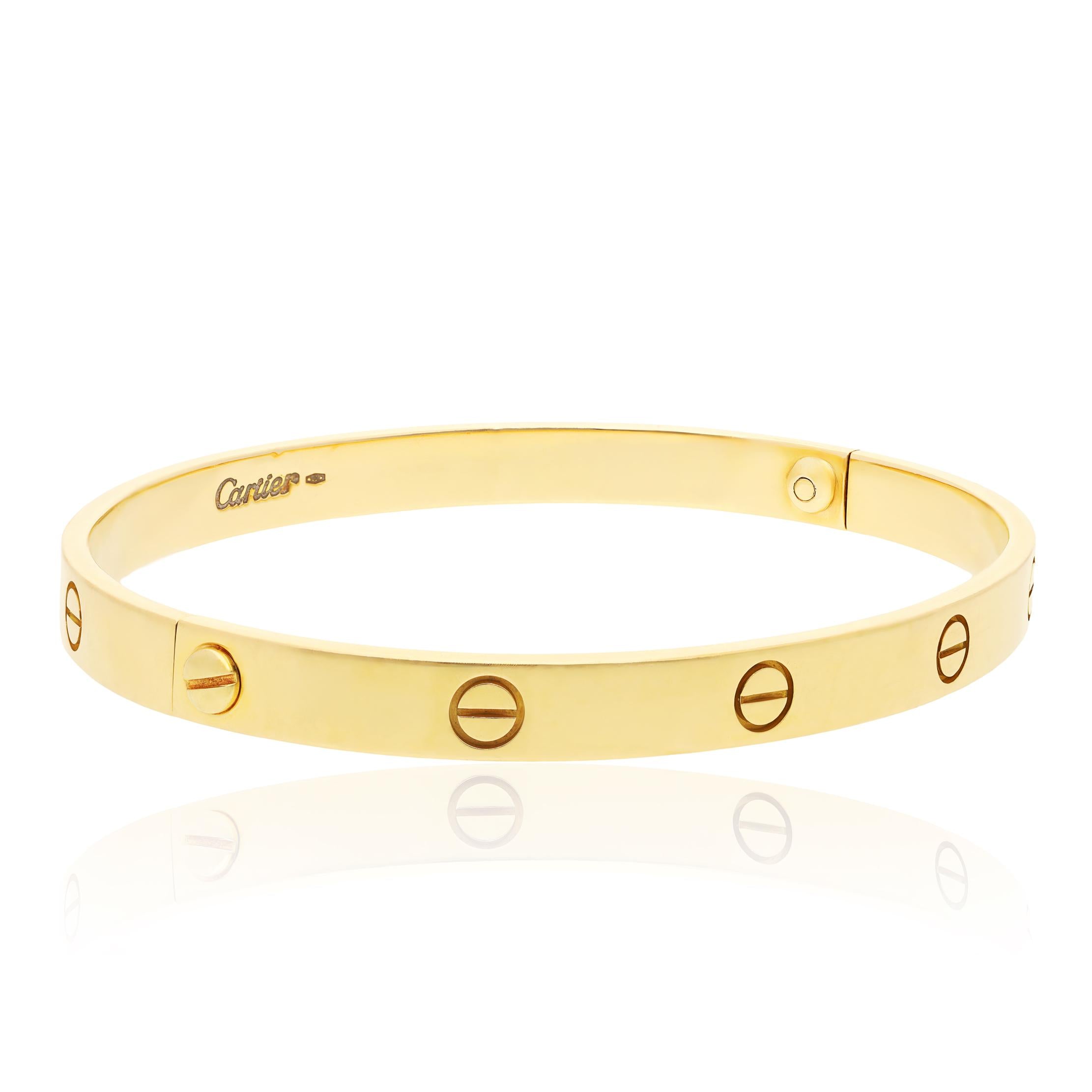CARTIER 18K Yellow Gold Love Bracelet