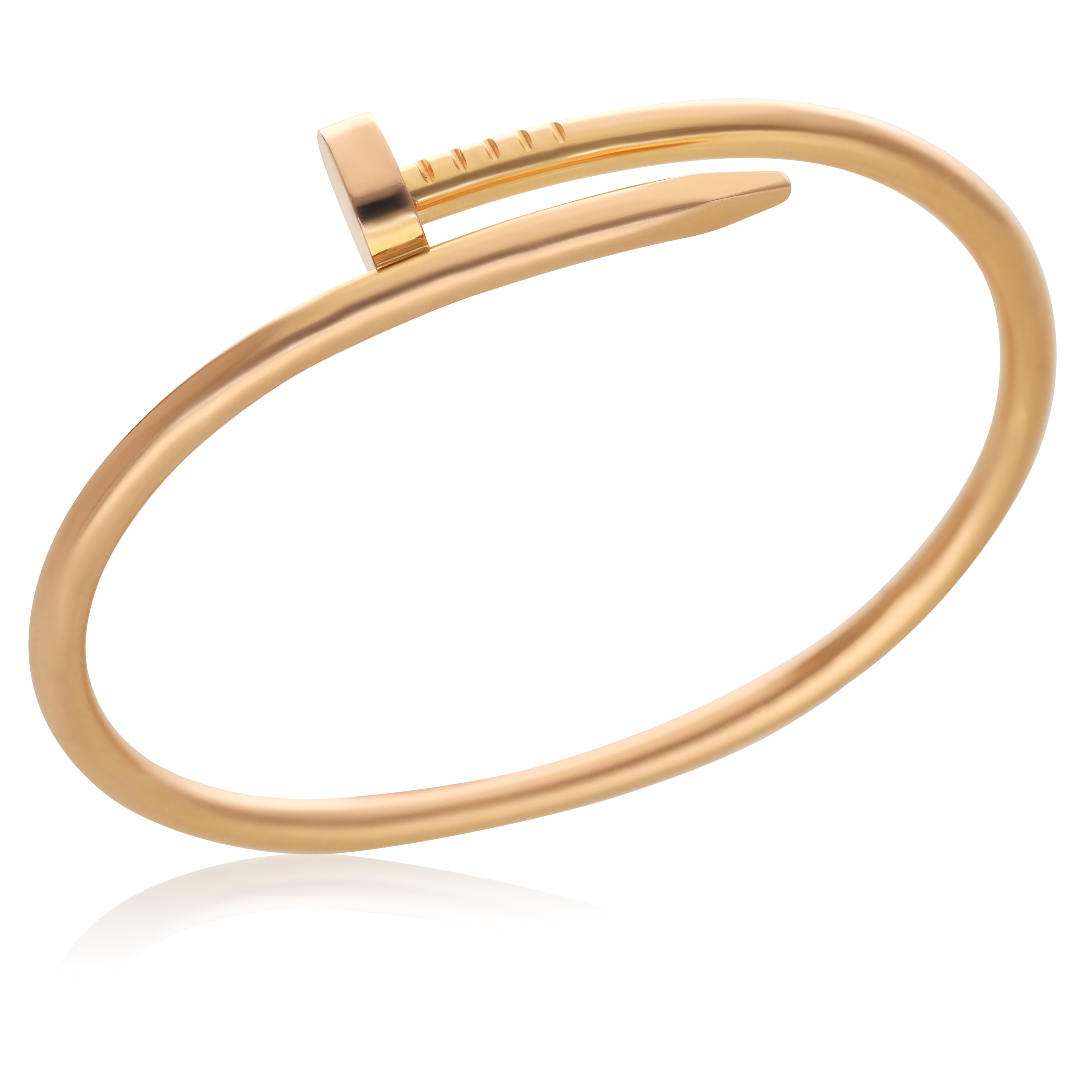 CARTIER 18K Rose Gold Juste Un Clou Bracelet
