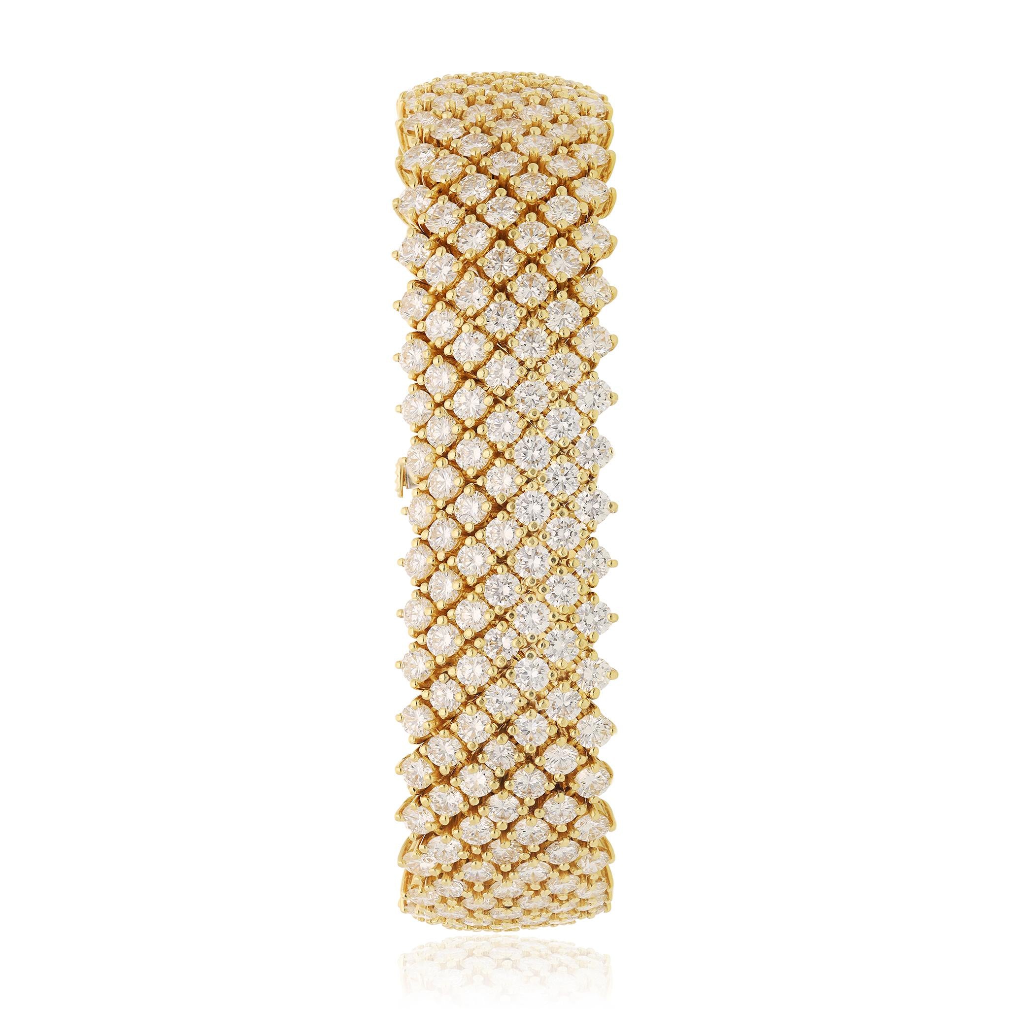 TIFFANY & CO. 18K Yellow Gold Diamond Bracelet