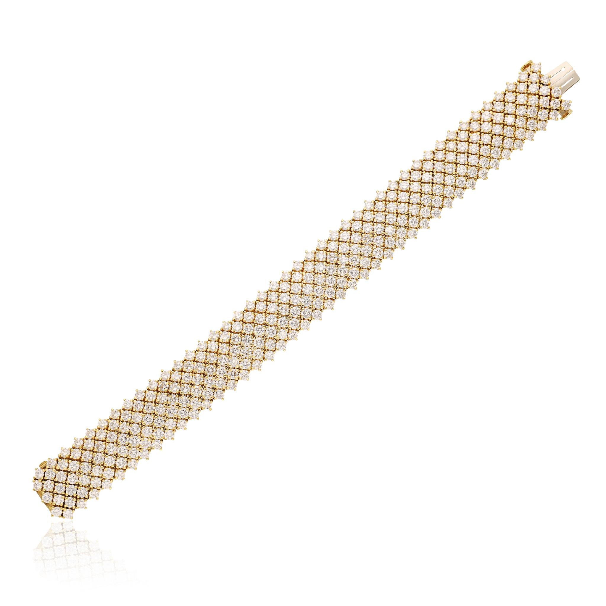 TIFFANY & CO. 18K Yellow Gold Diamond Bracelet