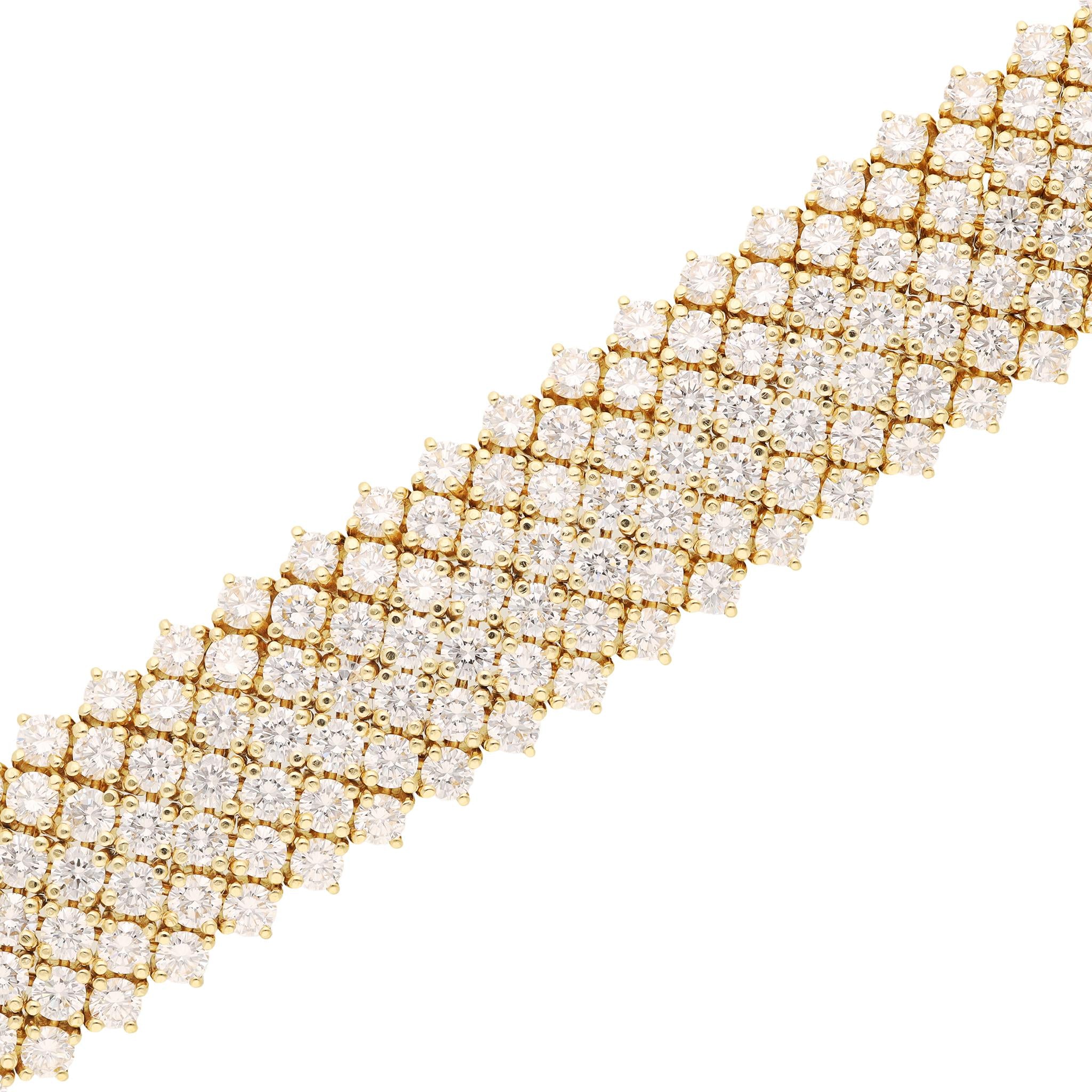 TIFFANY & CO. 18K Yellow Gold Diamond Bracelet