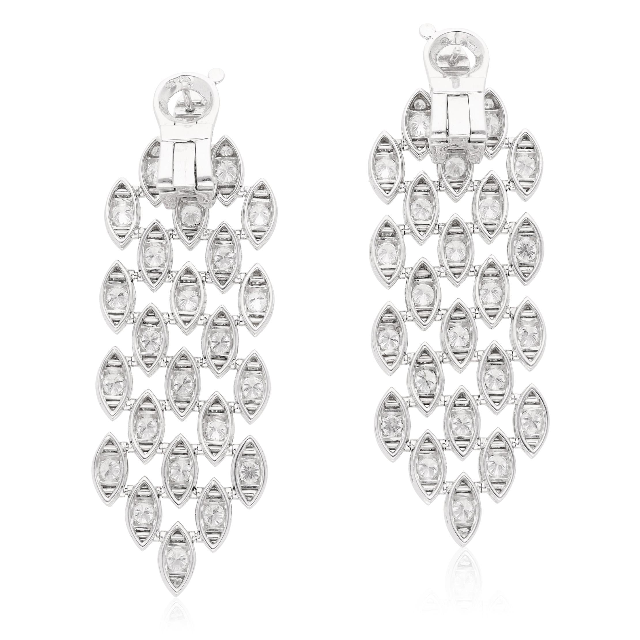 CARTIER 18K White Gold and Diamond Ear Clips