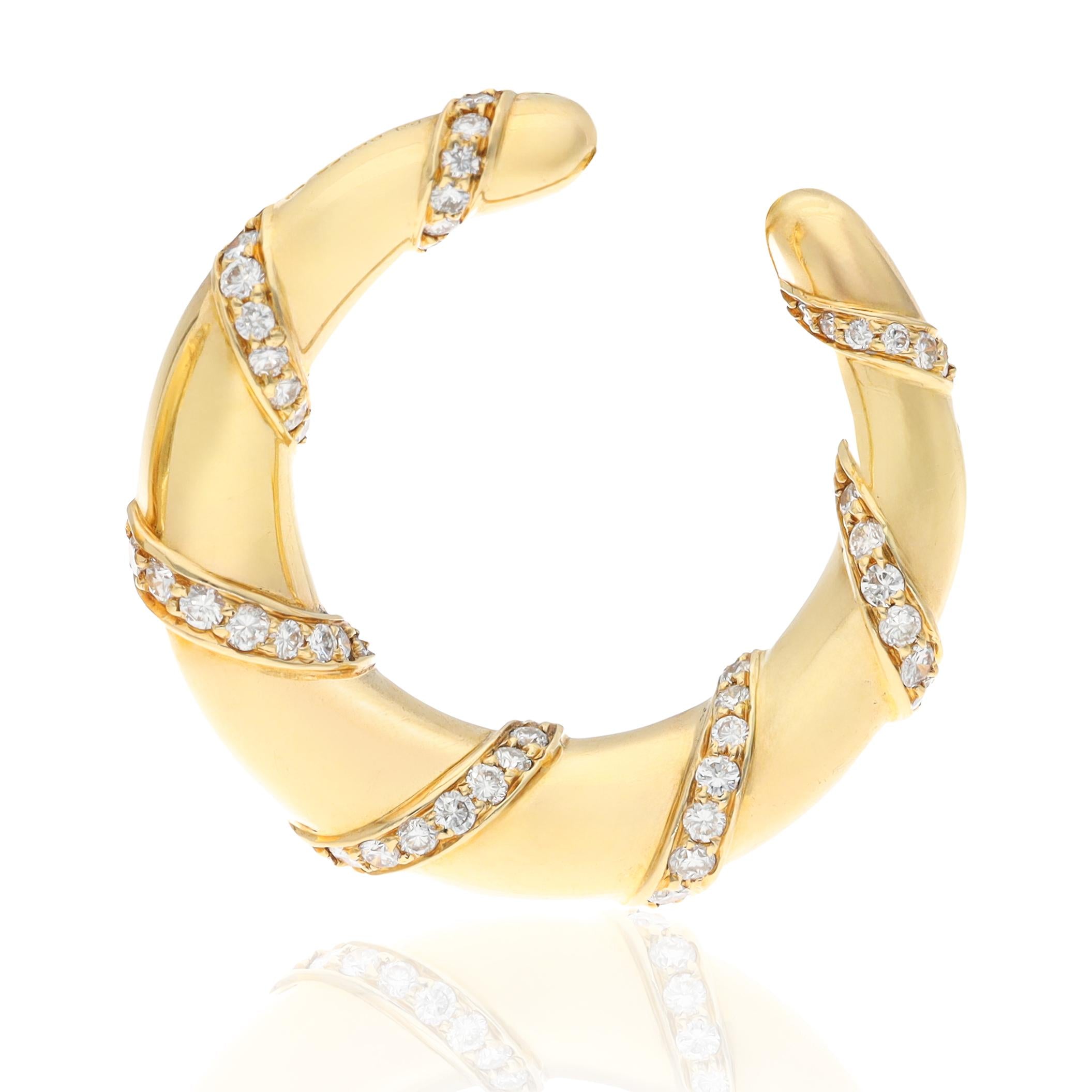 CARTIER Diamond Ear Clips