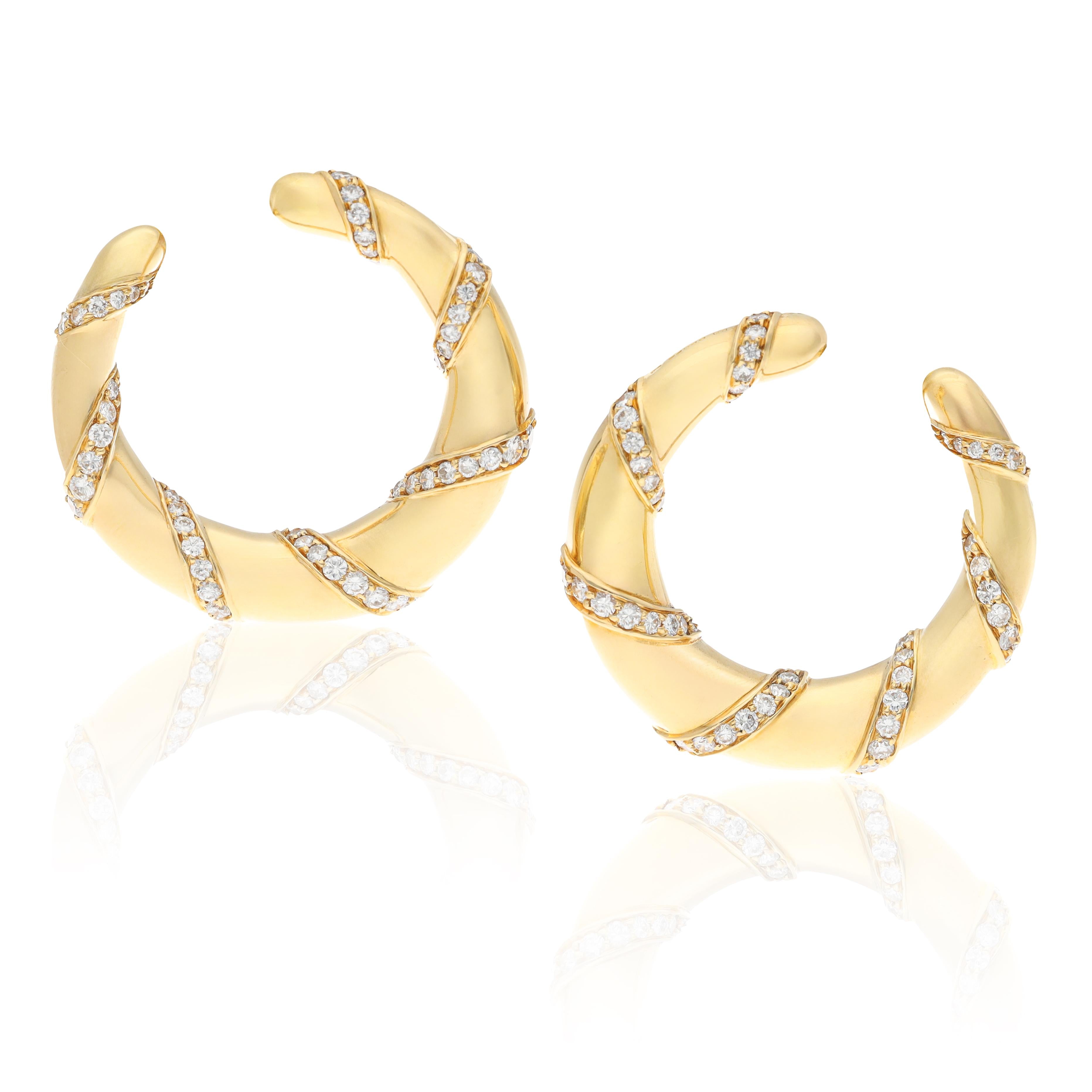 CARTIER Diamond Ear Clips