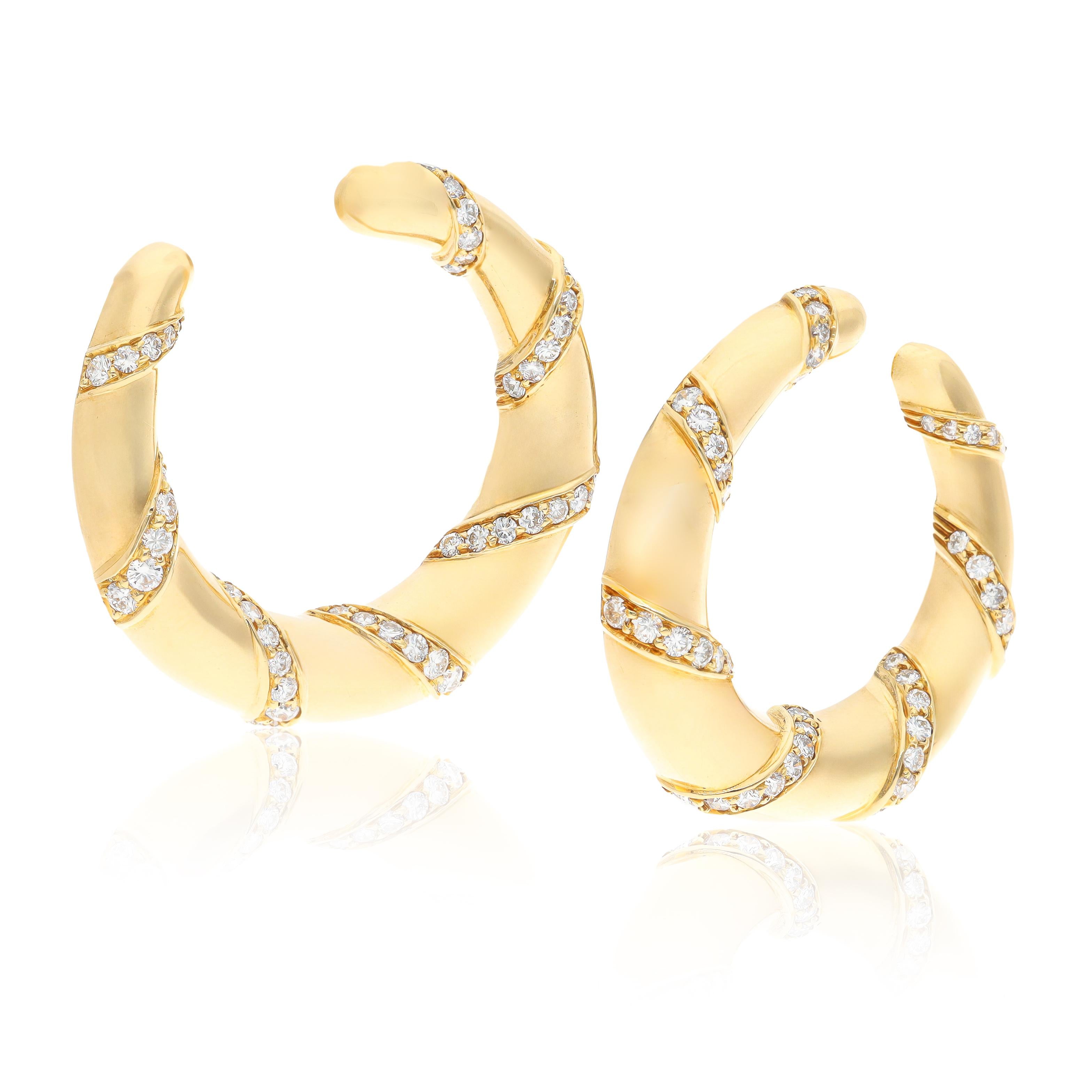 CARTIER Diamond Ear Clips