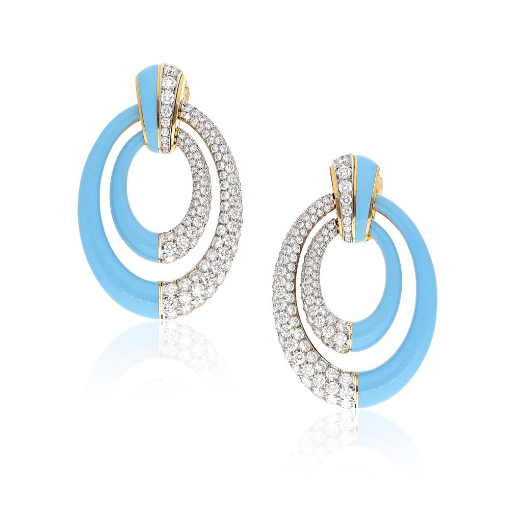 DAVID WEBB 'Persephone' Earrings