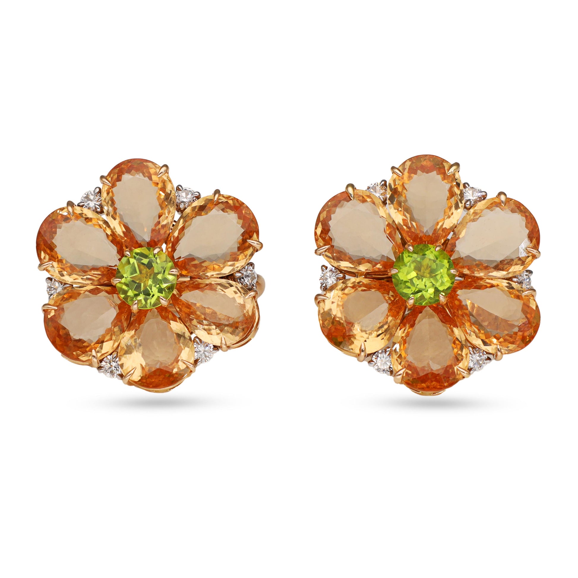 BULGARI Sapphire Flower Earrings