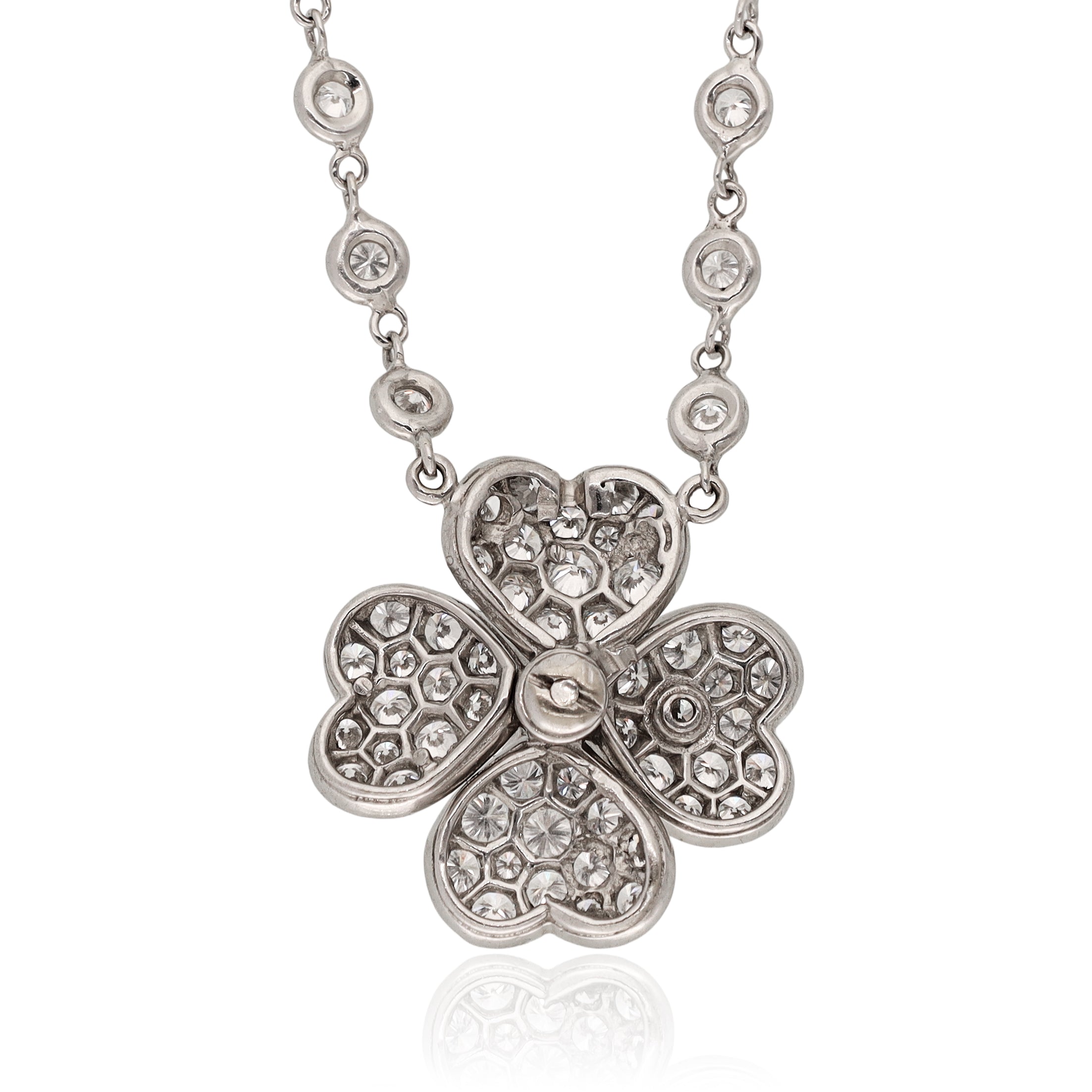 VAN CLEEF & ARPELS Diamond Cosmos Pendant Diamond Chain