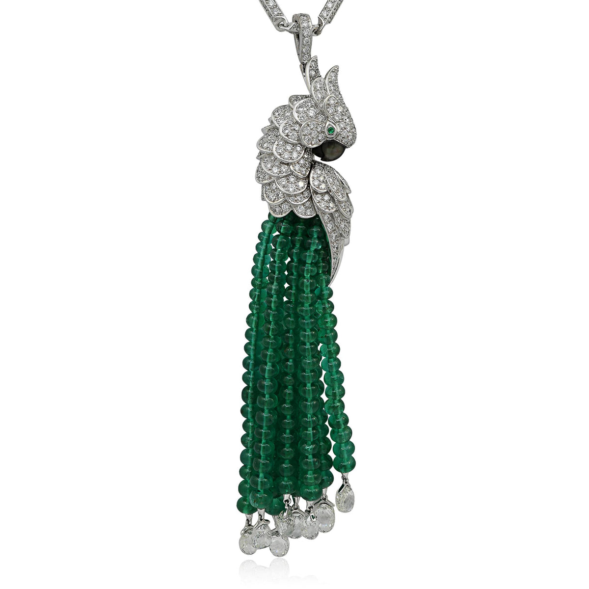 Cartier "Les Oiseaux Libérés" Parrot Tassel Necklace
