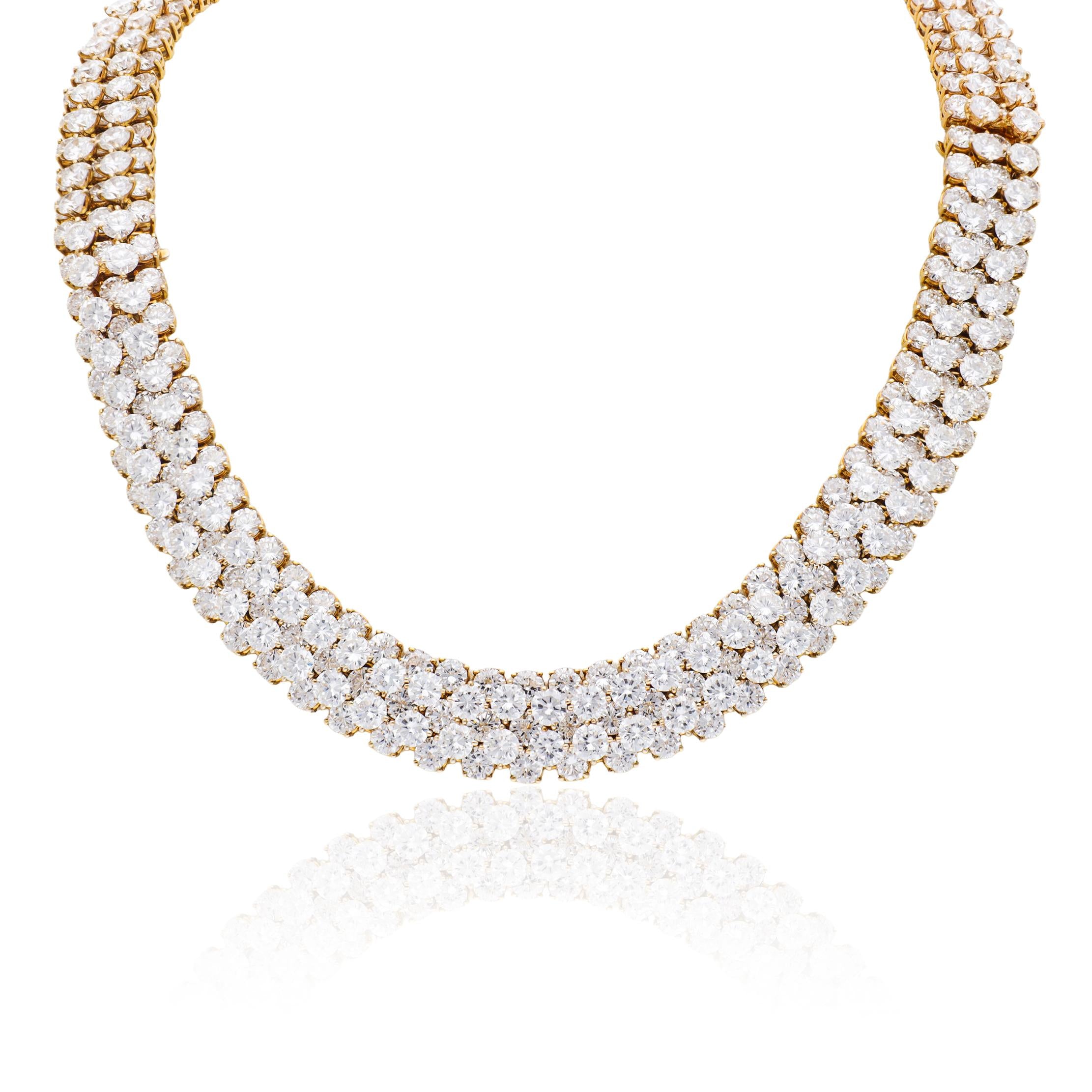 VAN CLEEF & ARPELS "À CHEVAL" Diamond Necklace / Two Bracelets