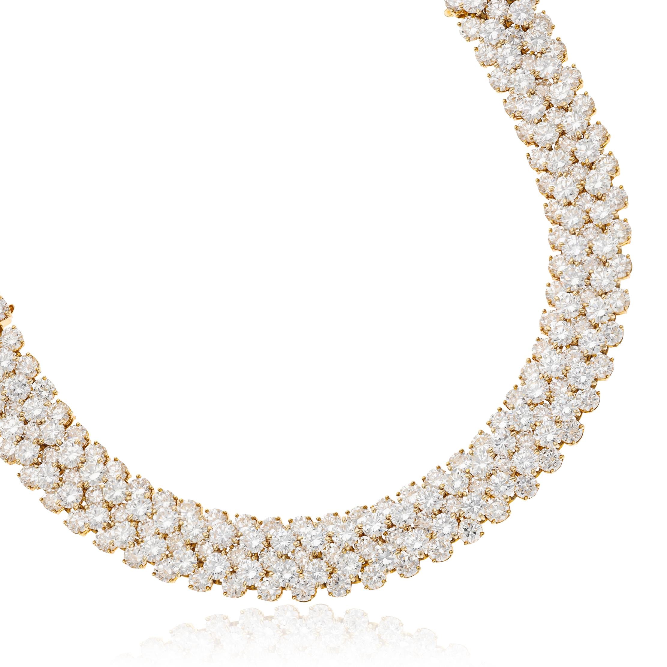 VAN CLEEF & ARPELS "À CHEVAL" Diamond Necklace / Two Bracelets