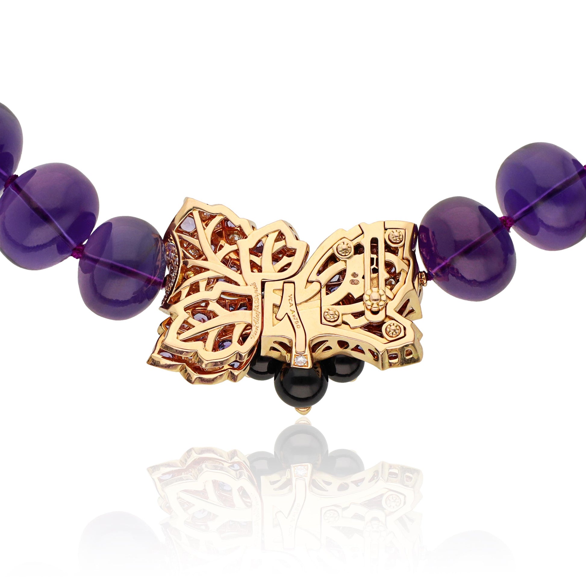 VAN CLEEF & ARPELS Secret de Cassis Amethyst Necklace & Ear Clips