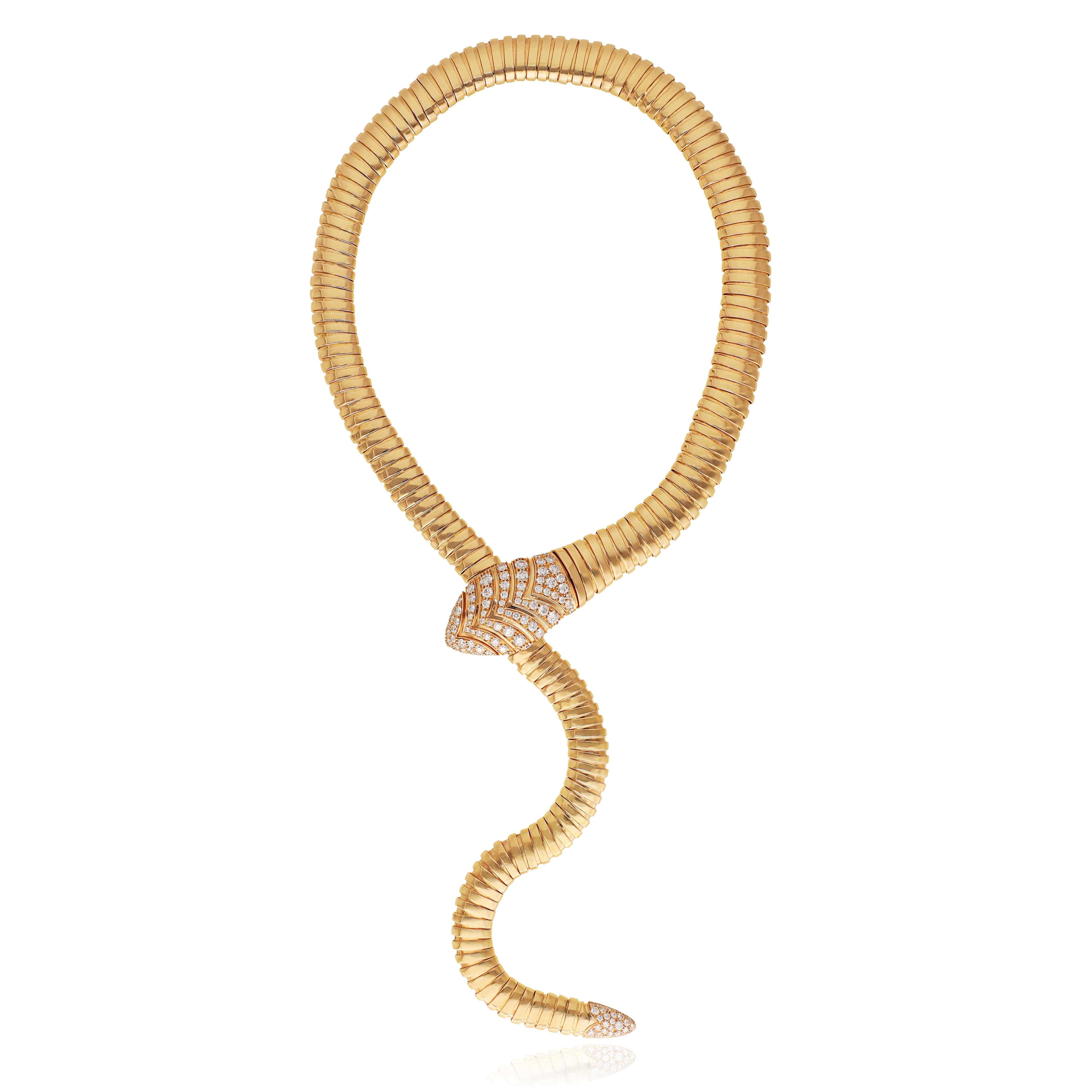 BULGARI Tubogas Serpenti Necklace