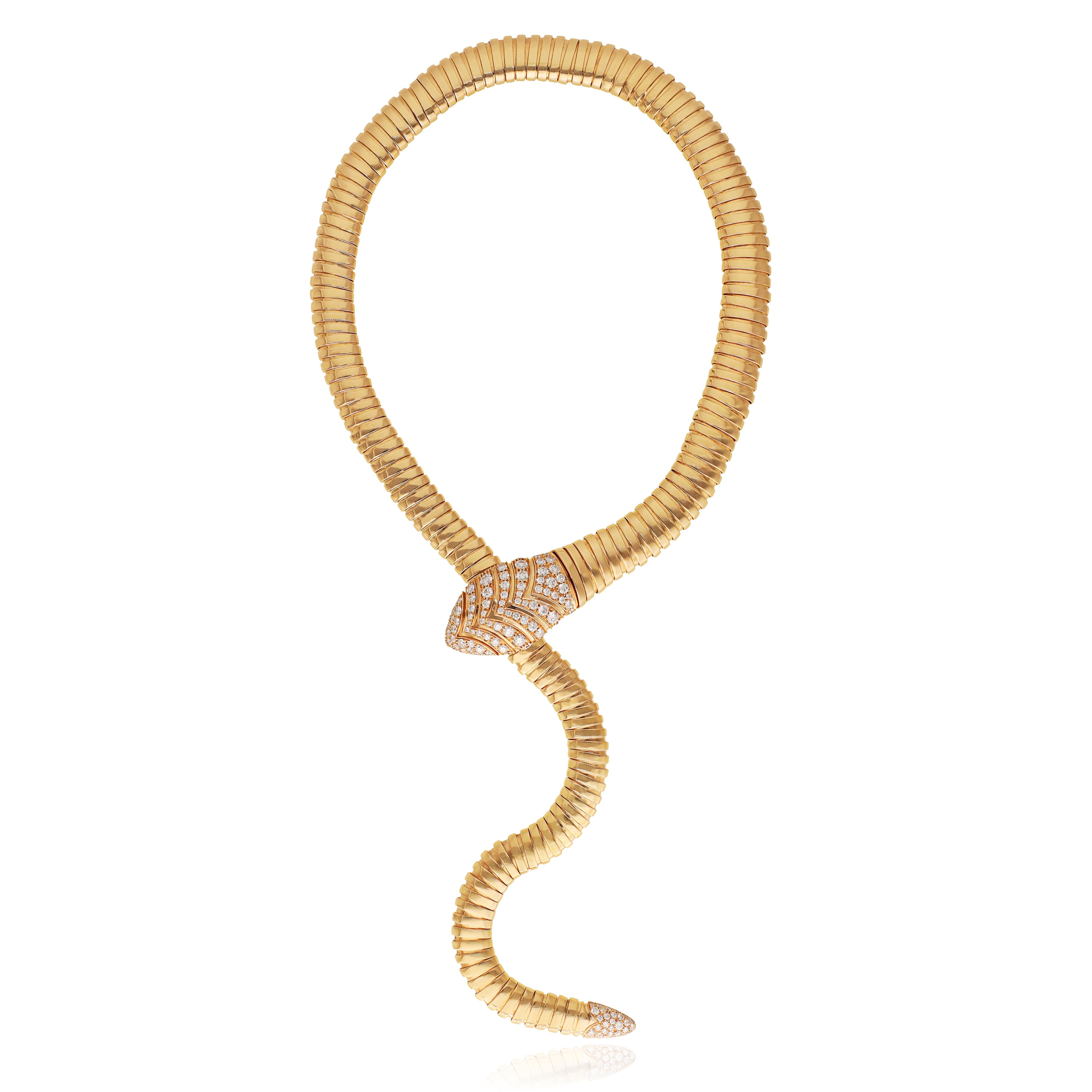 BULGARI Tubogas Serpenti Necklace