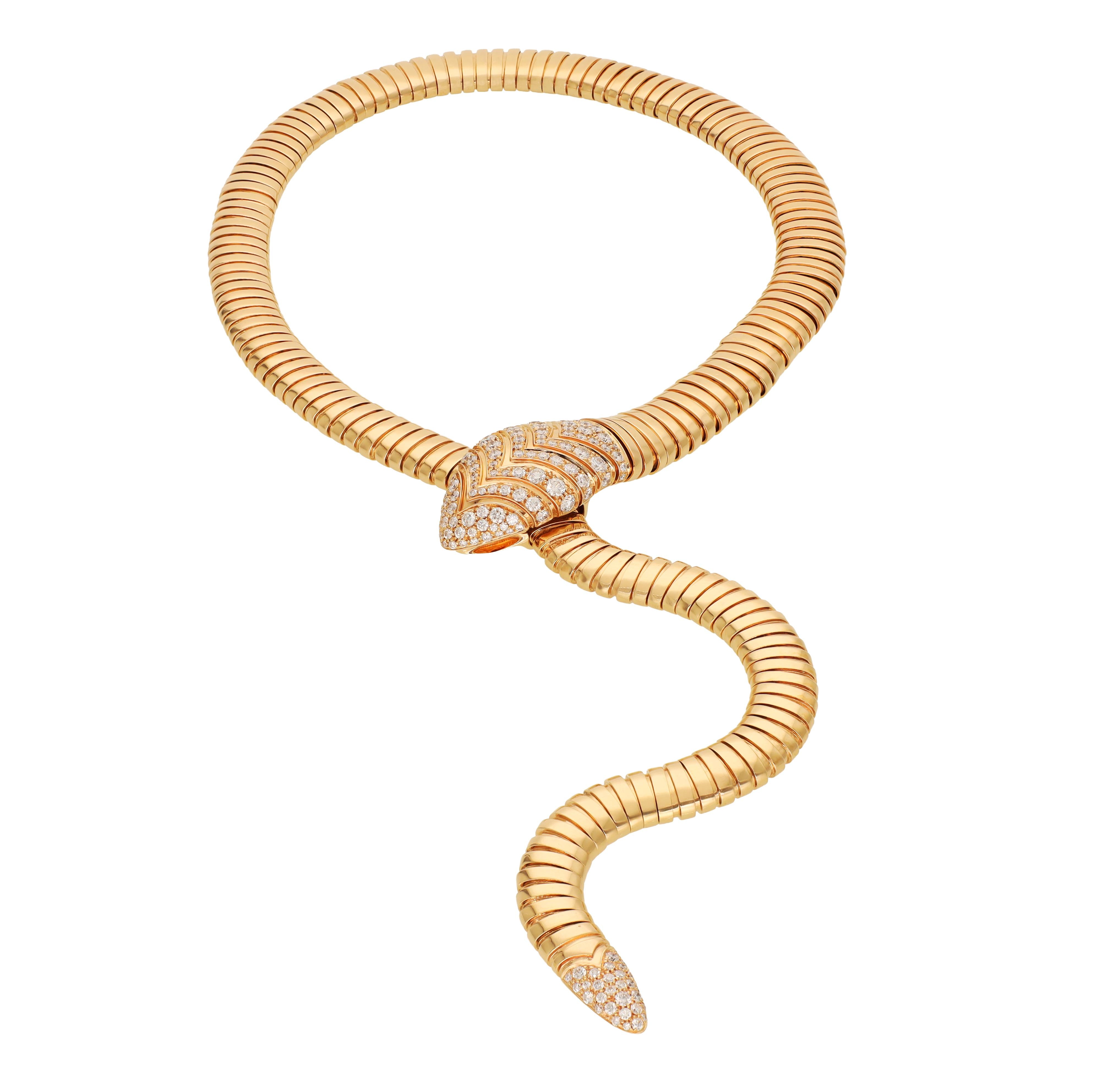 BULGARI Tubogas Serpenti Necklace