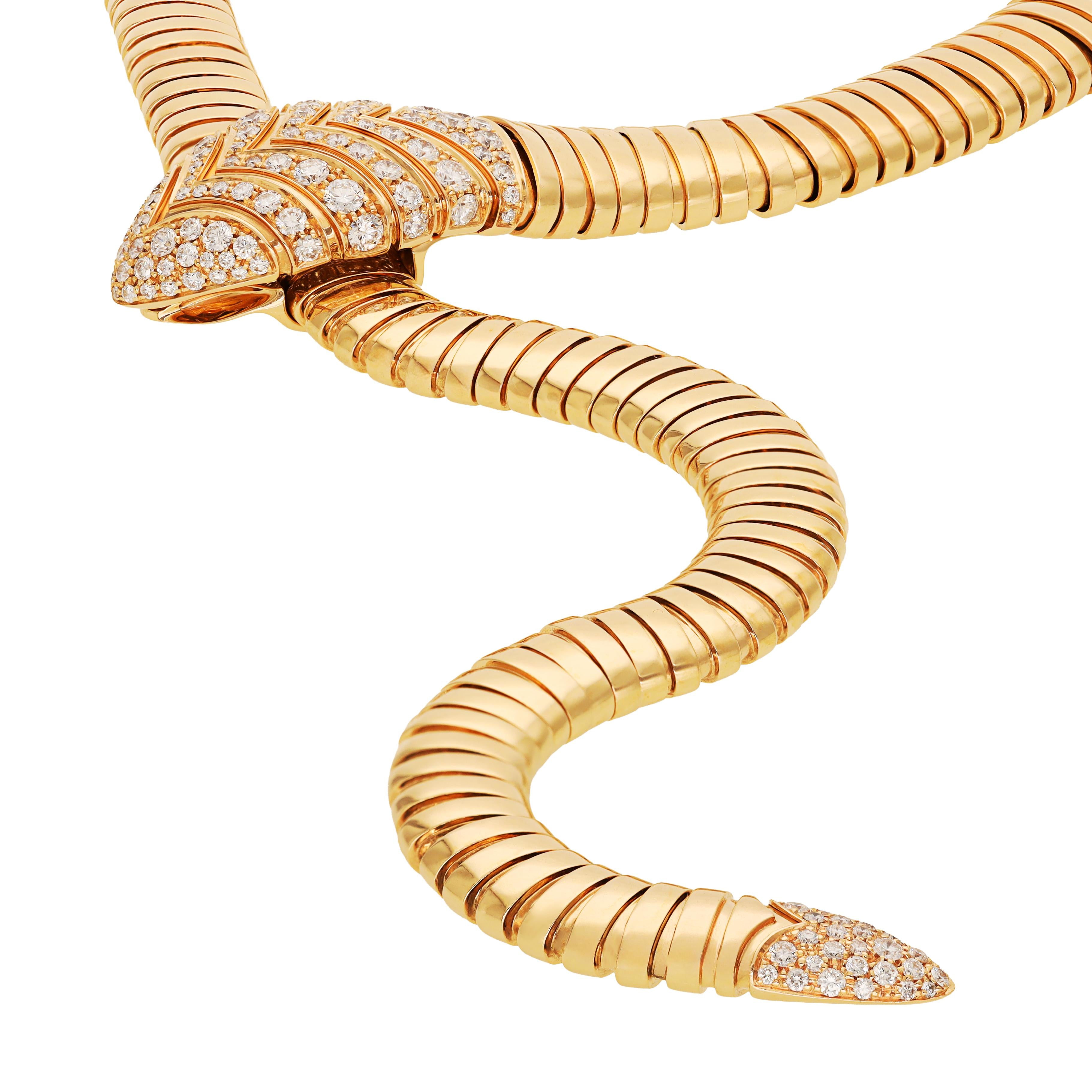 BULGARI Tubogas Serpenti Necklace