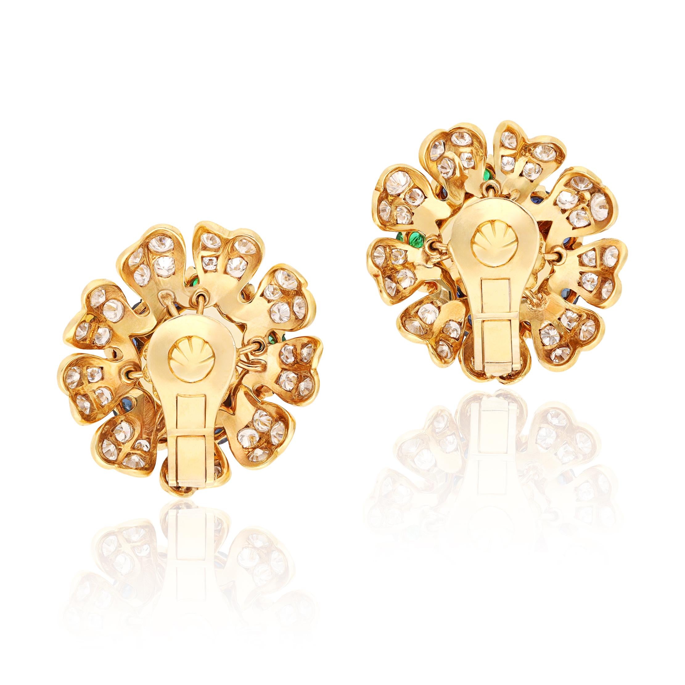 VAN CLEEF & ARPELS Ceylon Yellow & Blue Sapphires Necklace/Detachable Pendant