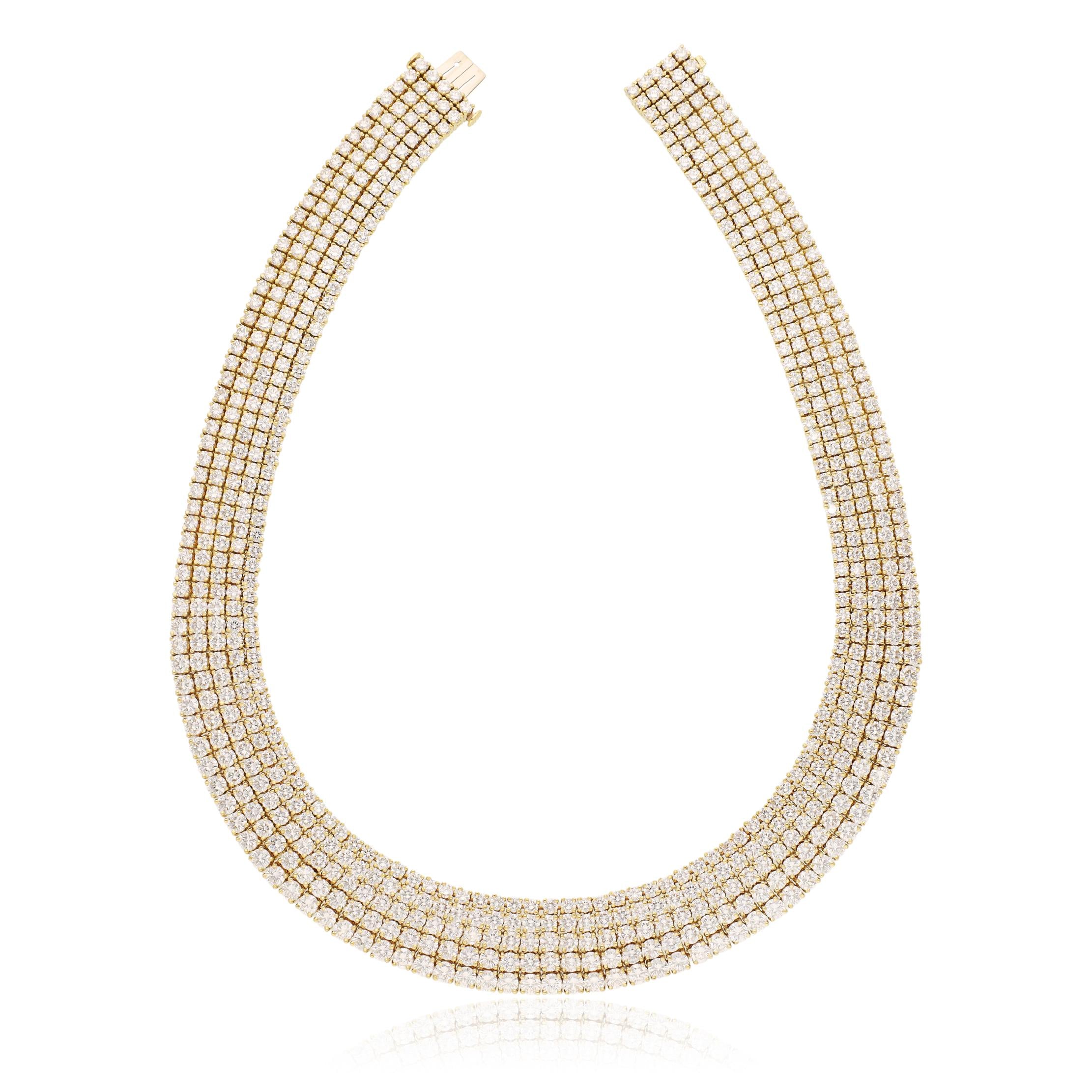 TIFFANY & CO. 18K Yellow Gold Diamond Necklace