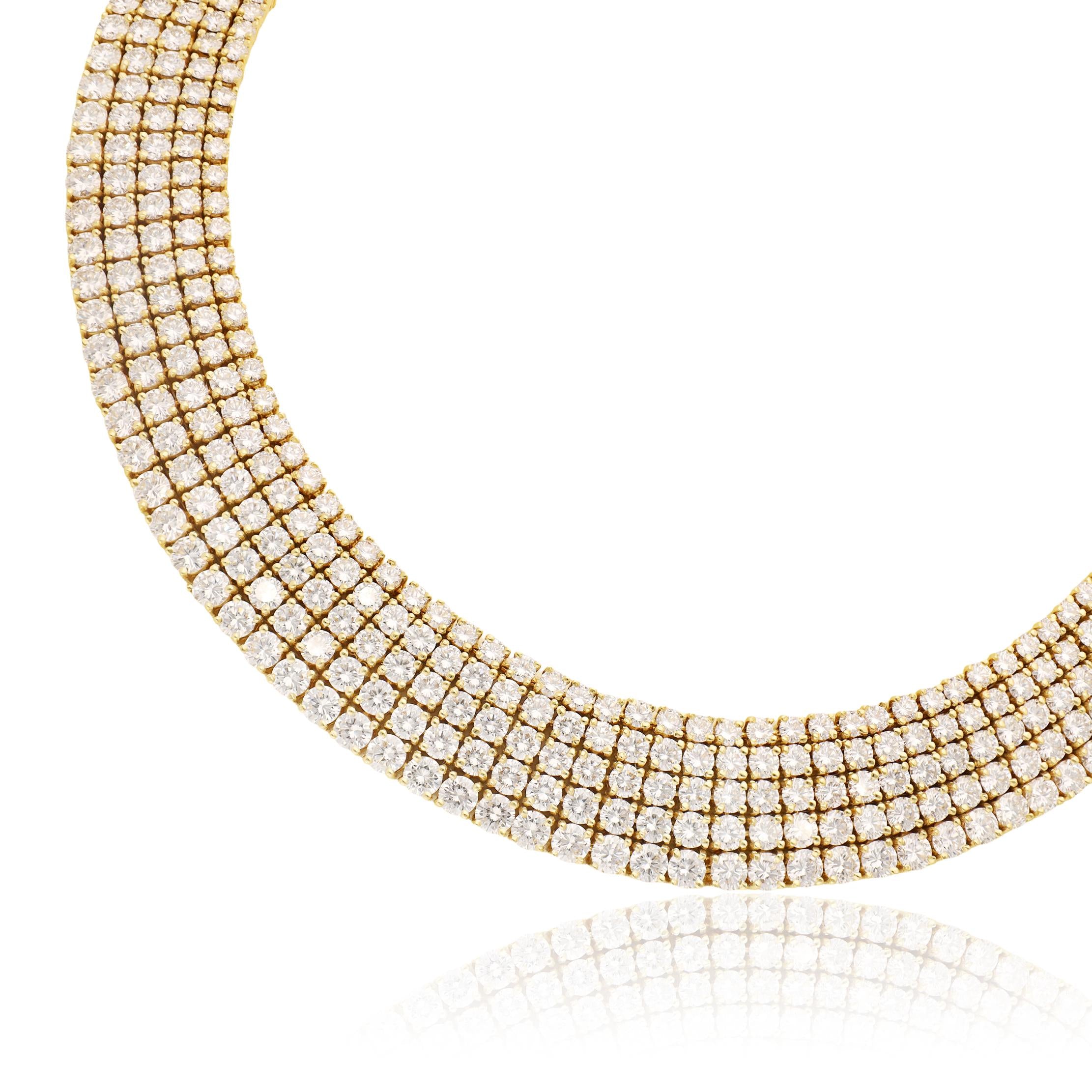 TIFFANY & CO. 18K Yellow Gold Diamond Necklace