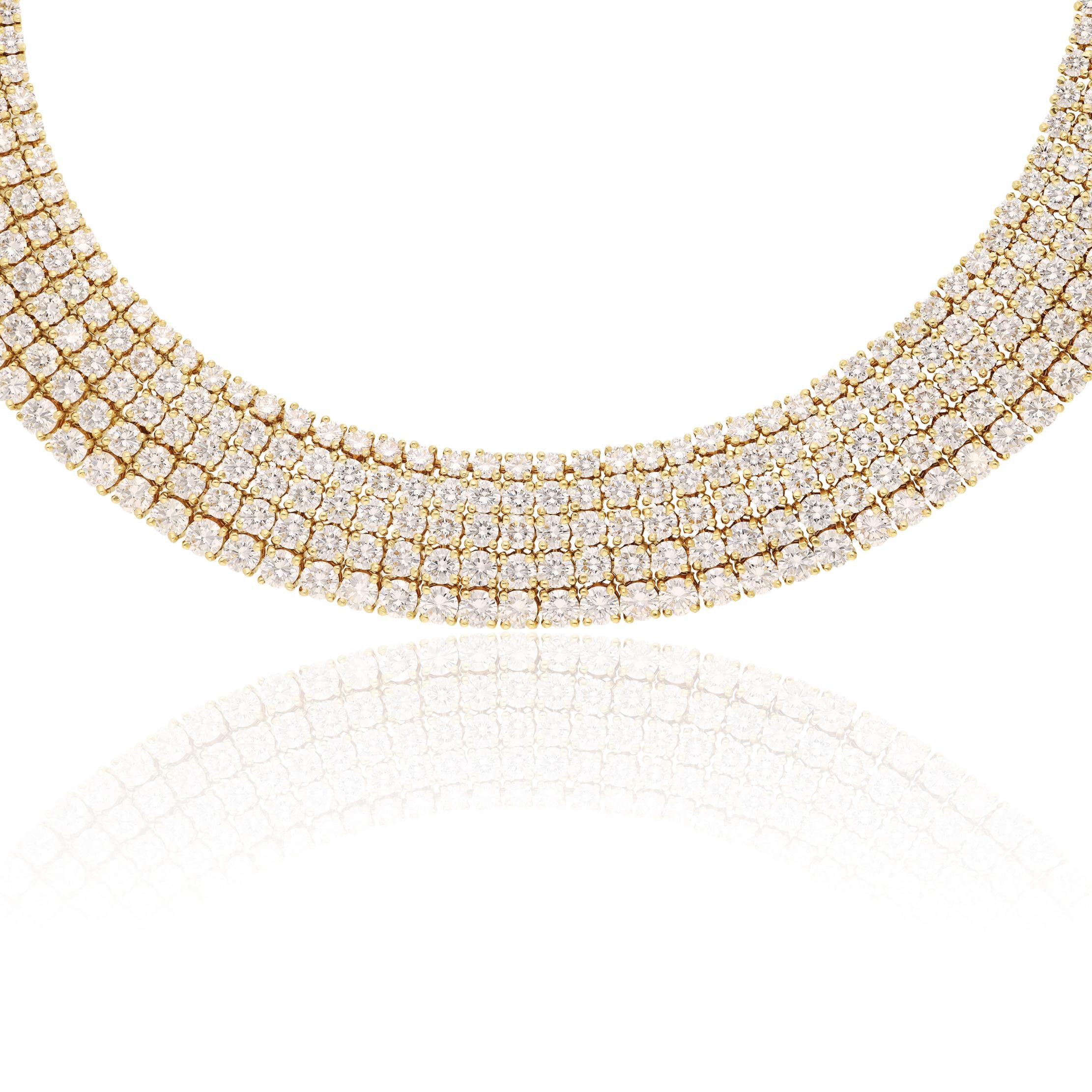 TIFFANY & CO. 18K Yellow Gold Diamond Necklace