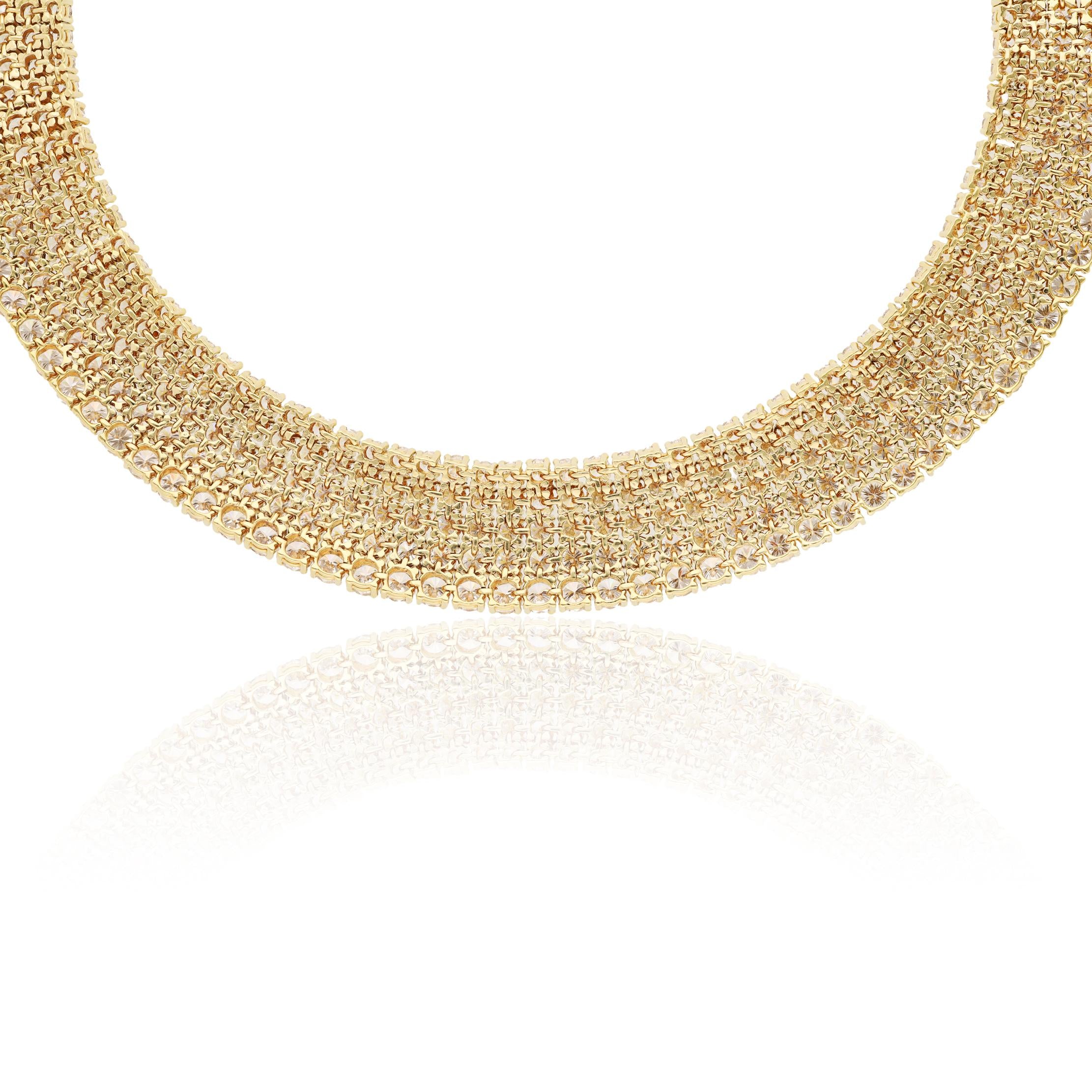 TIFFANY & CO. 18K Yellow Gold Diamond Necklace