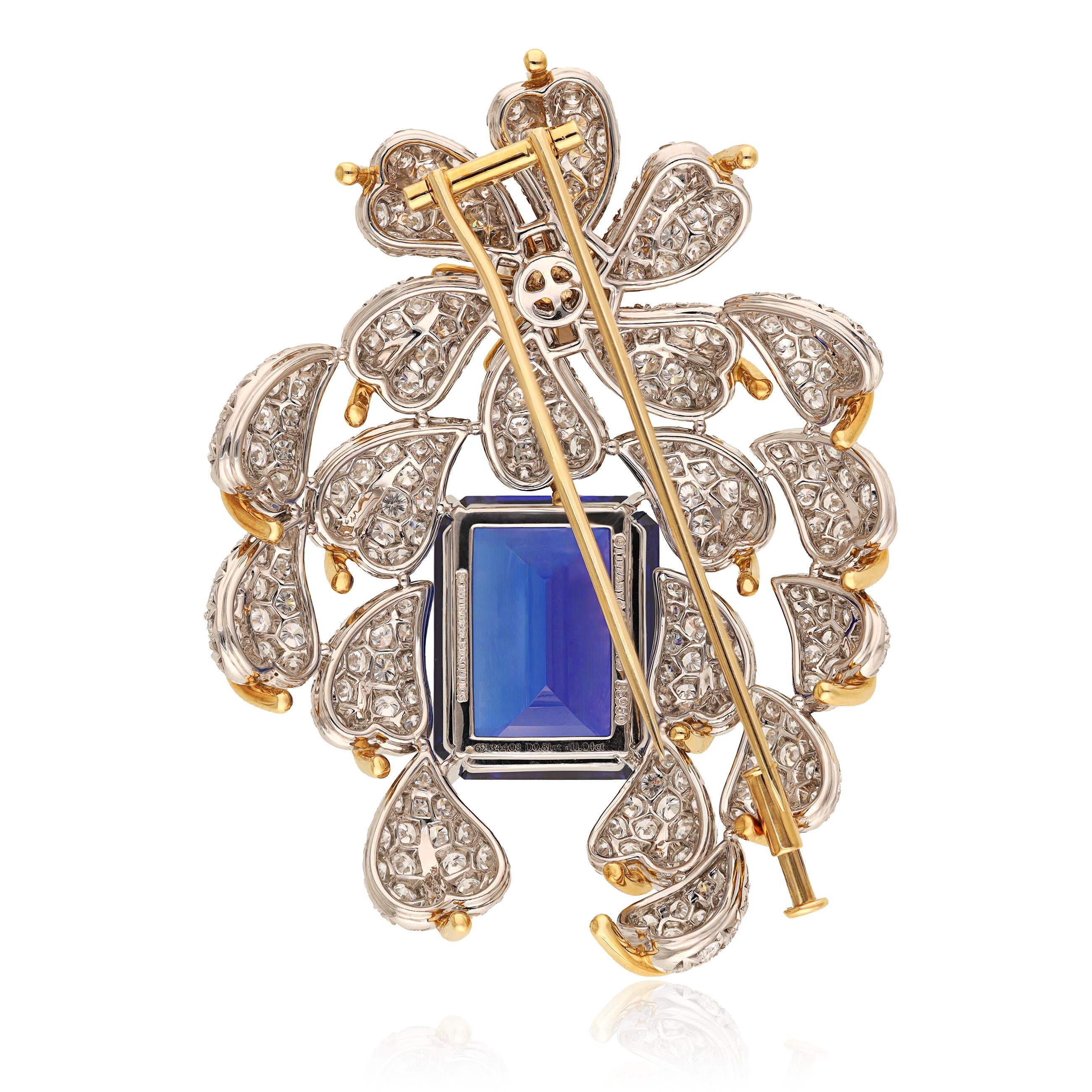 SCHLUMBERGER FOR TIFFANY & CO. Tanzanite Cascade Brooch