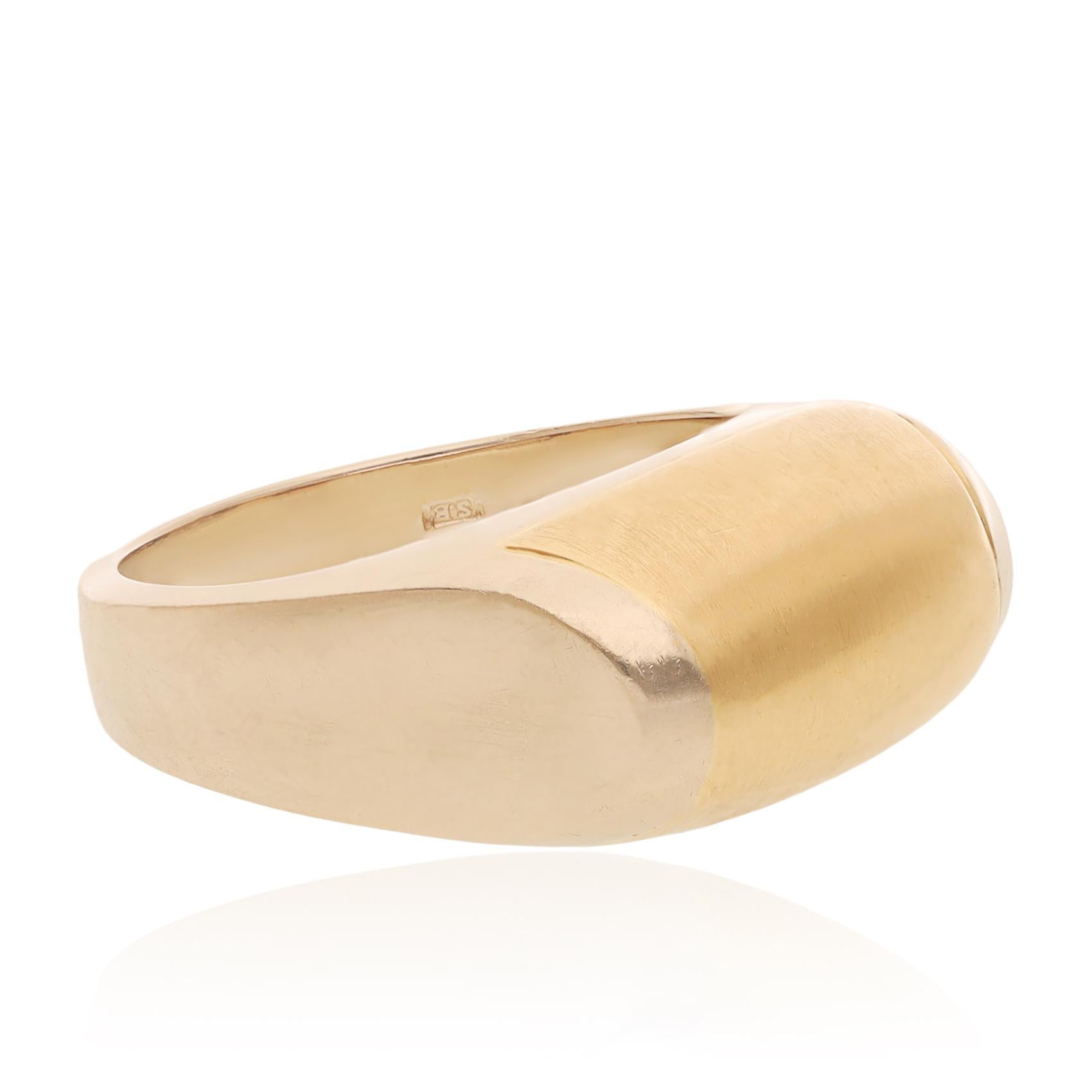 BULGARI 18K Two-Tone Dome Ring