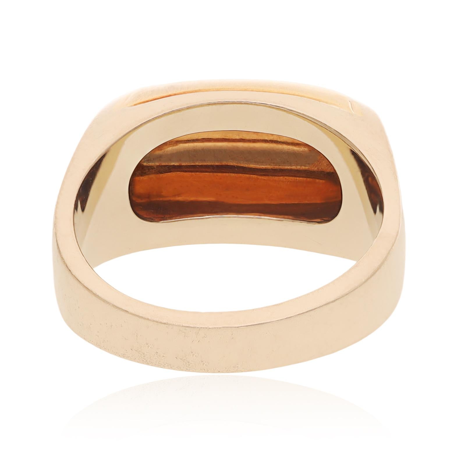 BULGARI 18K Two-Tone Dome Ring