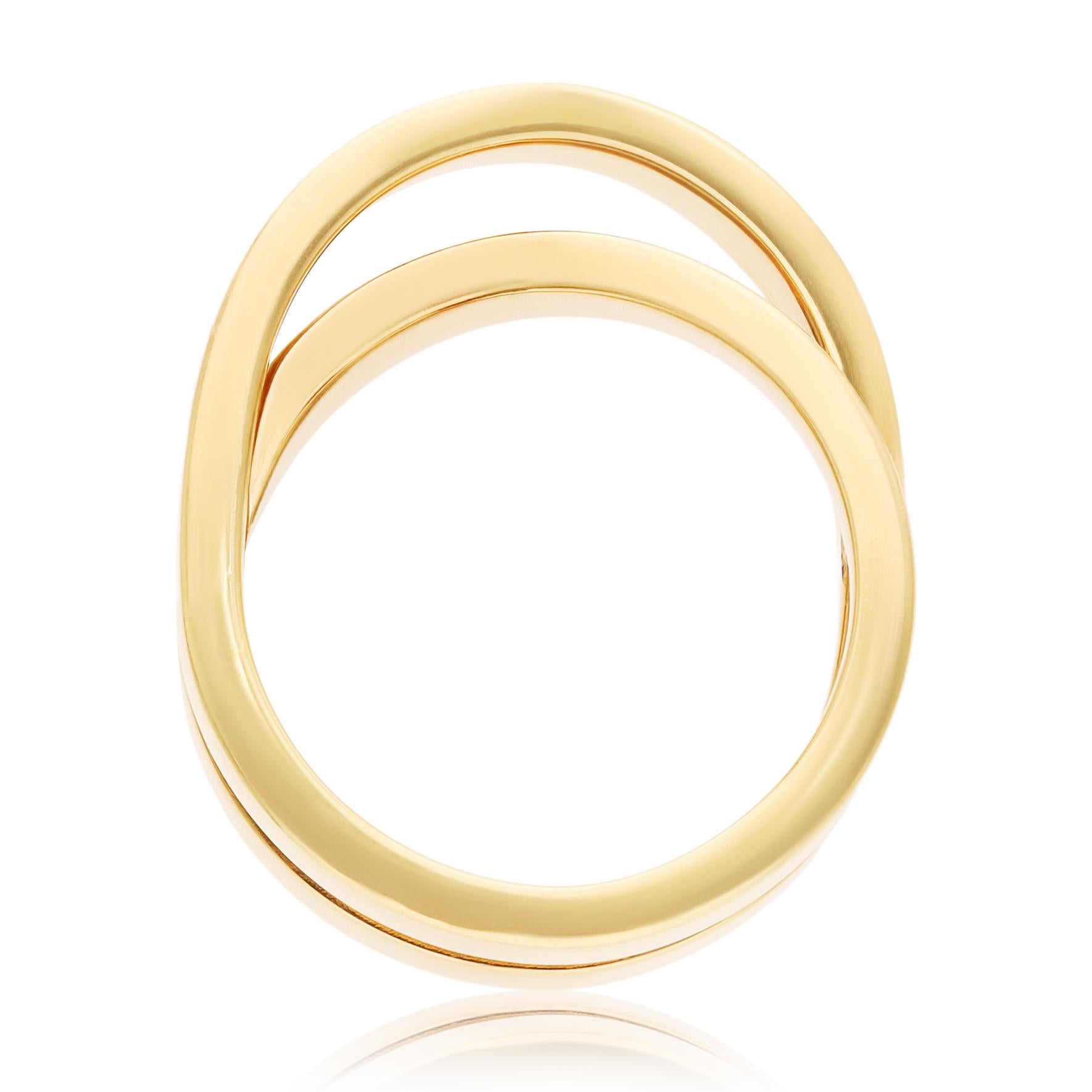 CARTIER 18K Yellow Gold Paris Nouvelle Vague Ring
