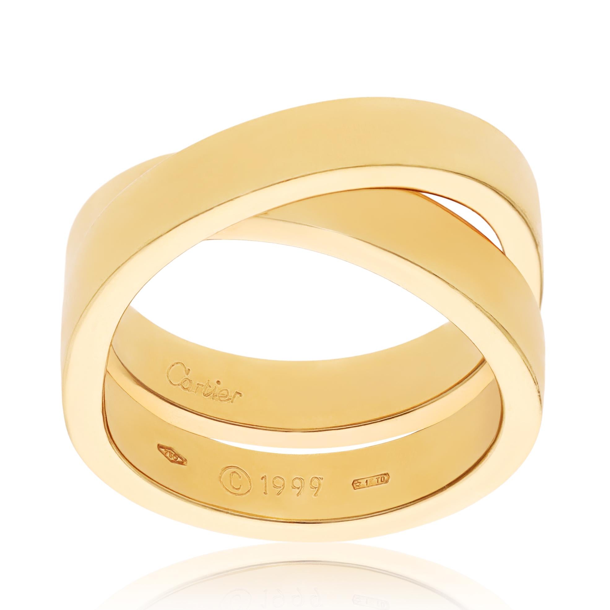 CARTIER 18K Yellow Gold Paris Nouvelle Vague Ring