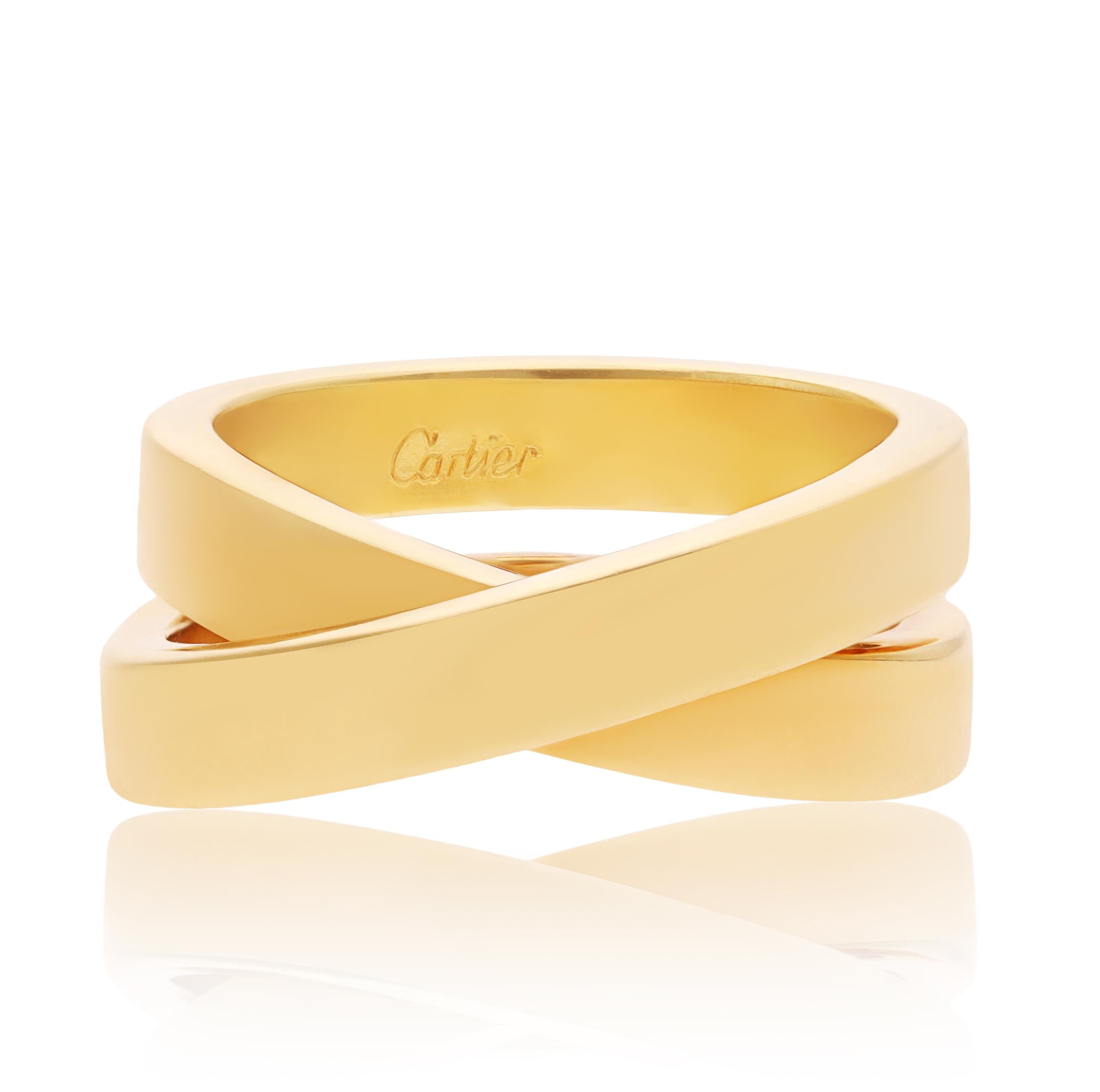 CARTIER 18K Yellow Gold Paris Nouvelle Vague Ring