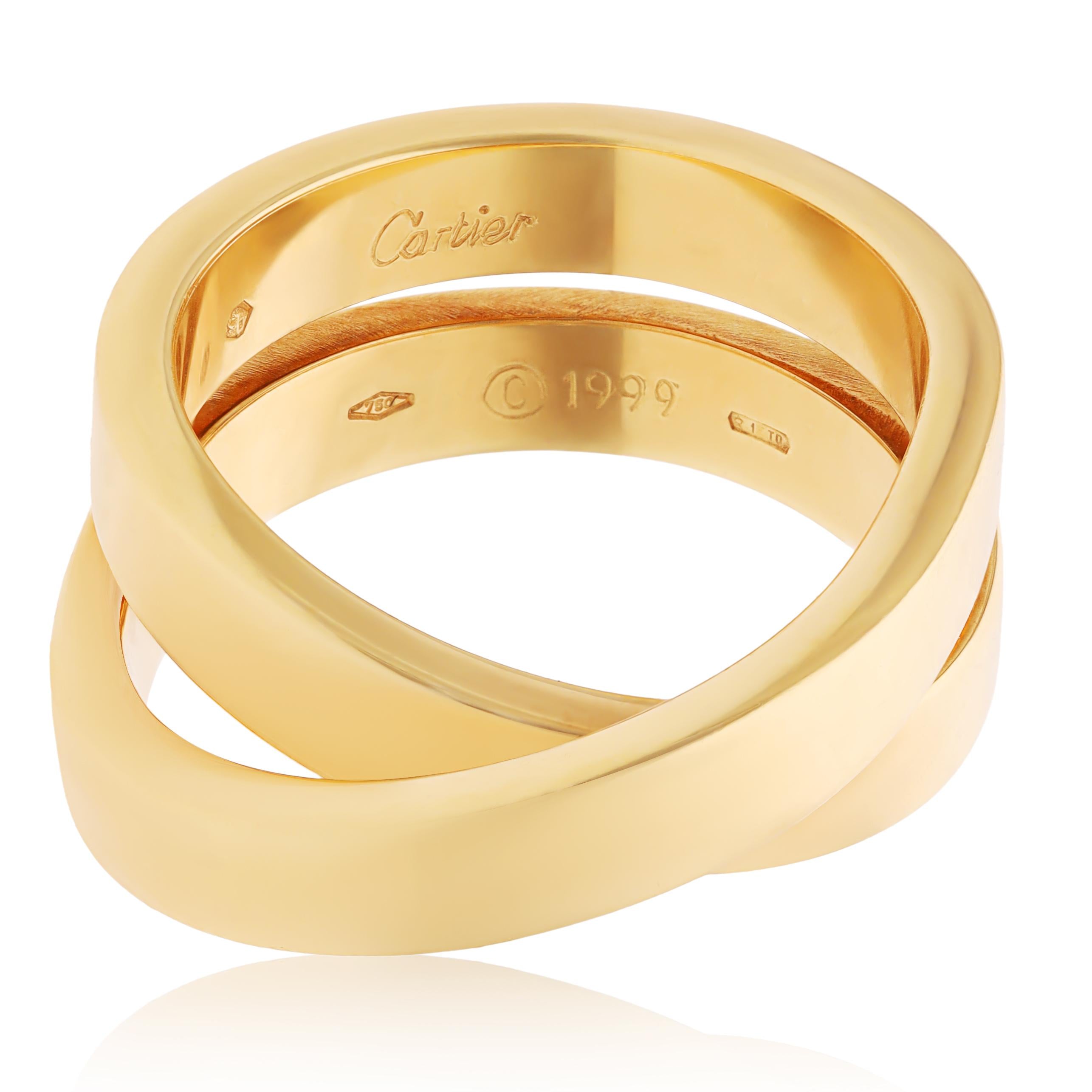 CARTIER 18K Yellow Gold Paris Nouvelle Vague Ring