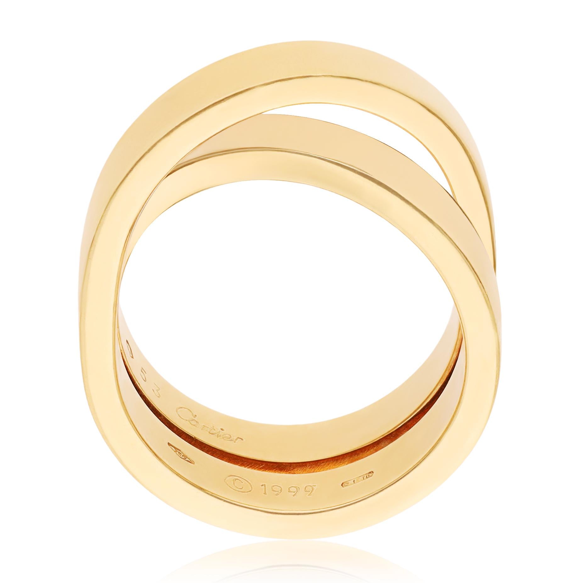 CARTIER 18K Yellow Gold Paris Nouvelle Vague Ring