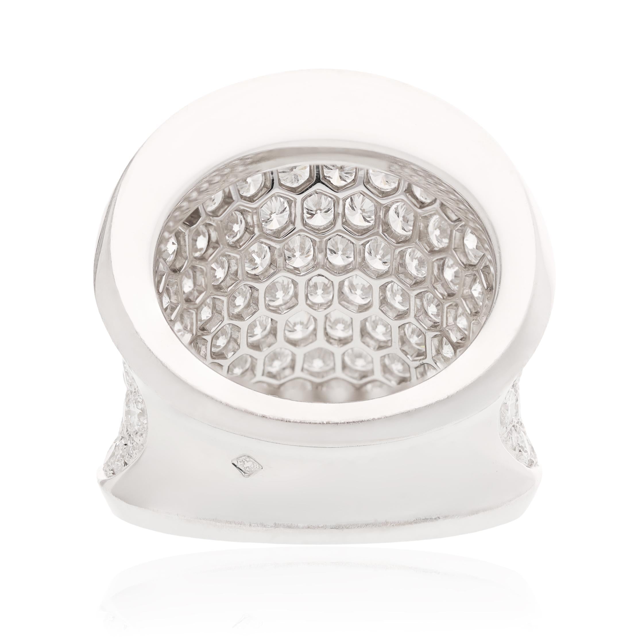 CARTIER 18K White Gold Diamond “Chalice” Ring