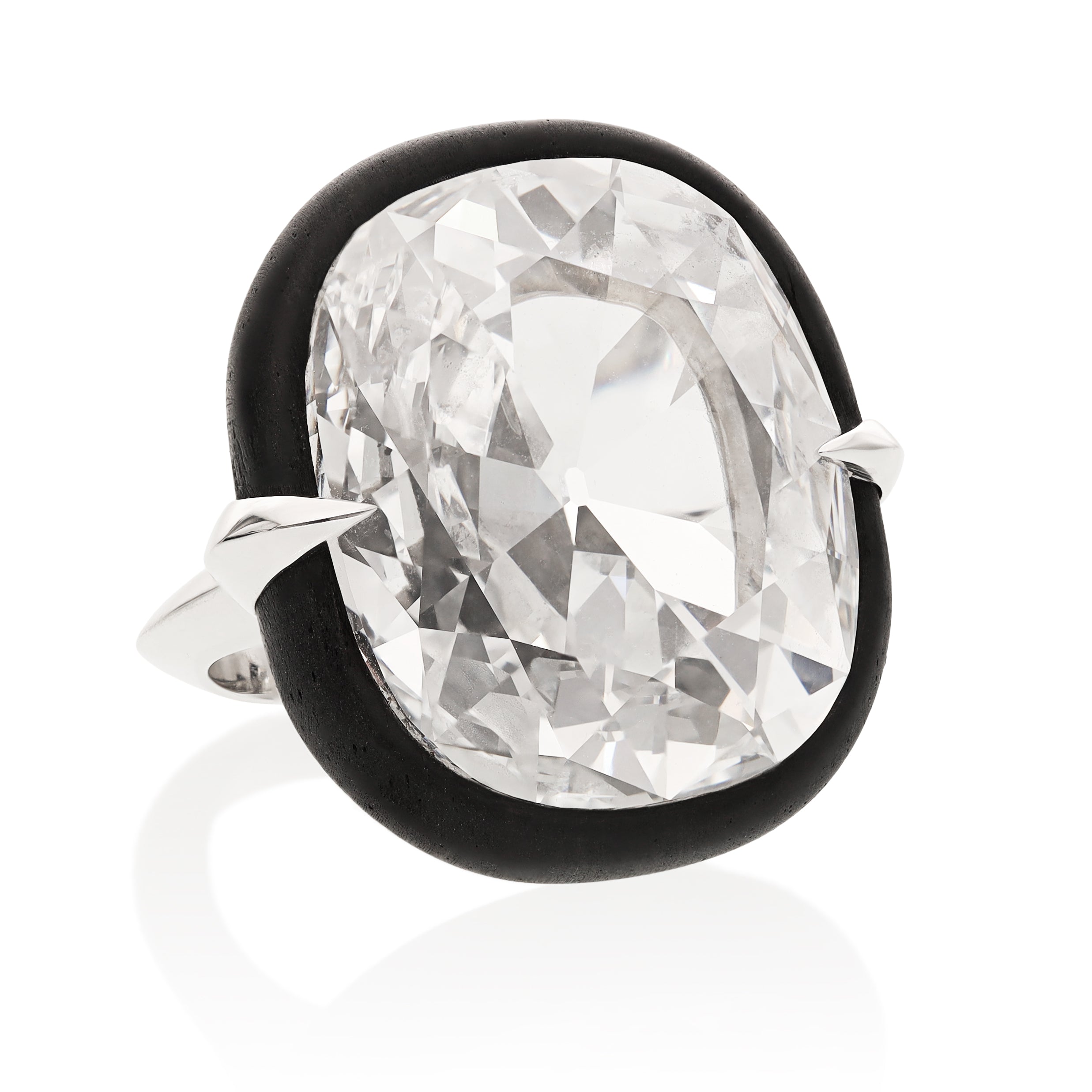 21.35 CTS Cushion-Cut Diamond Ring