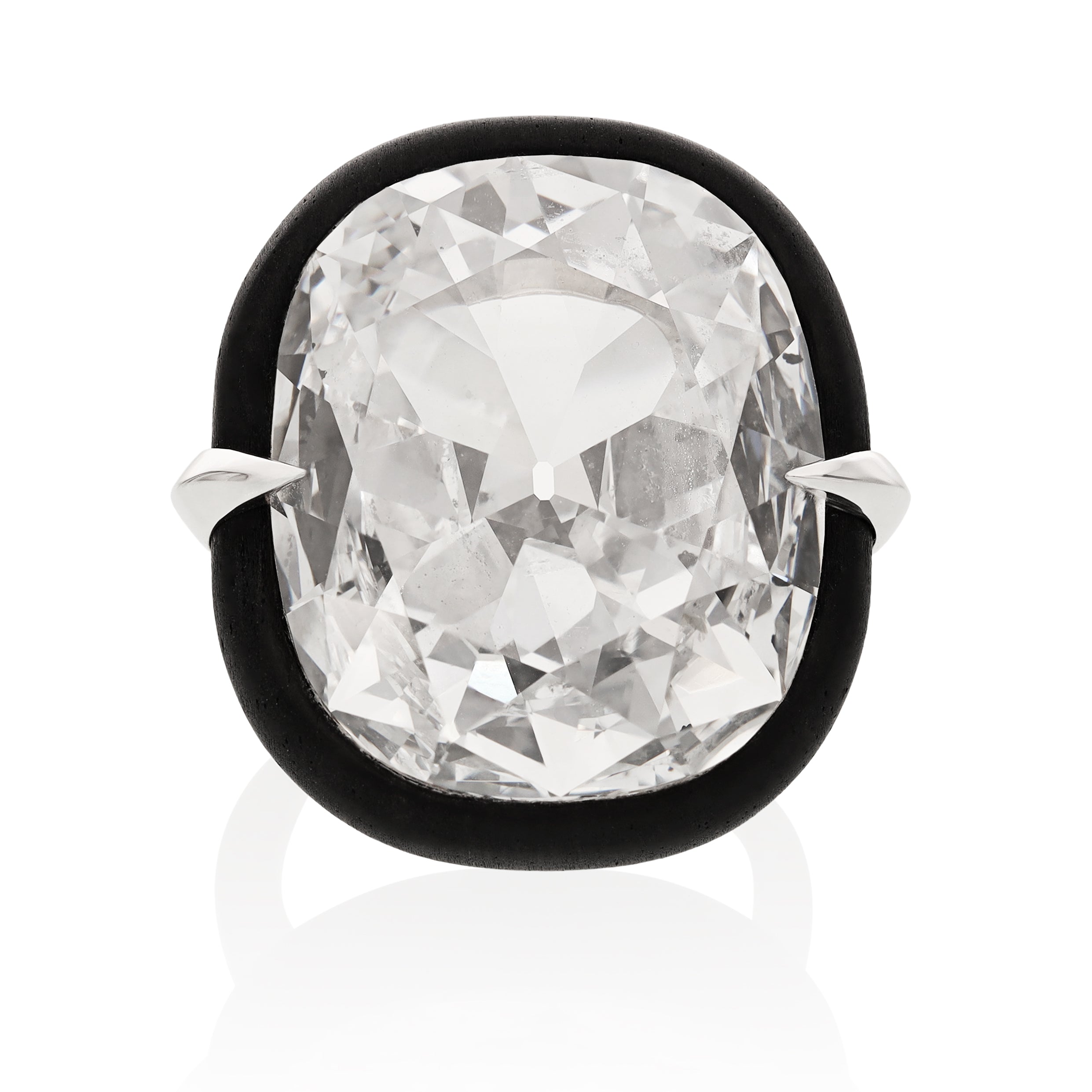 21.35 CTS Cushion-Cut Diamond Ring