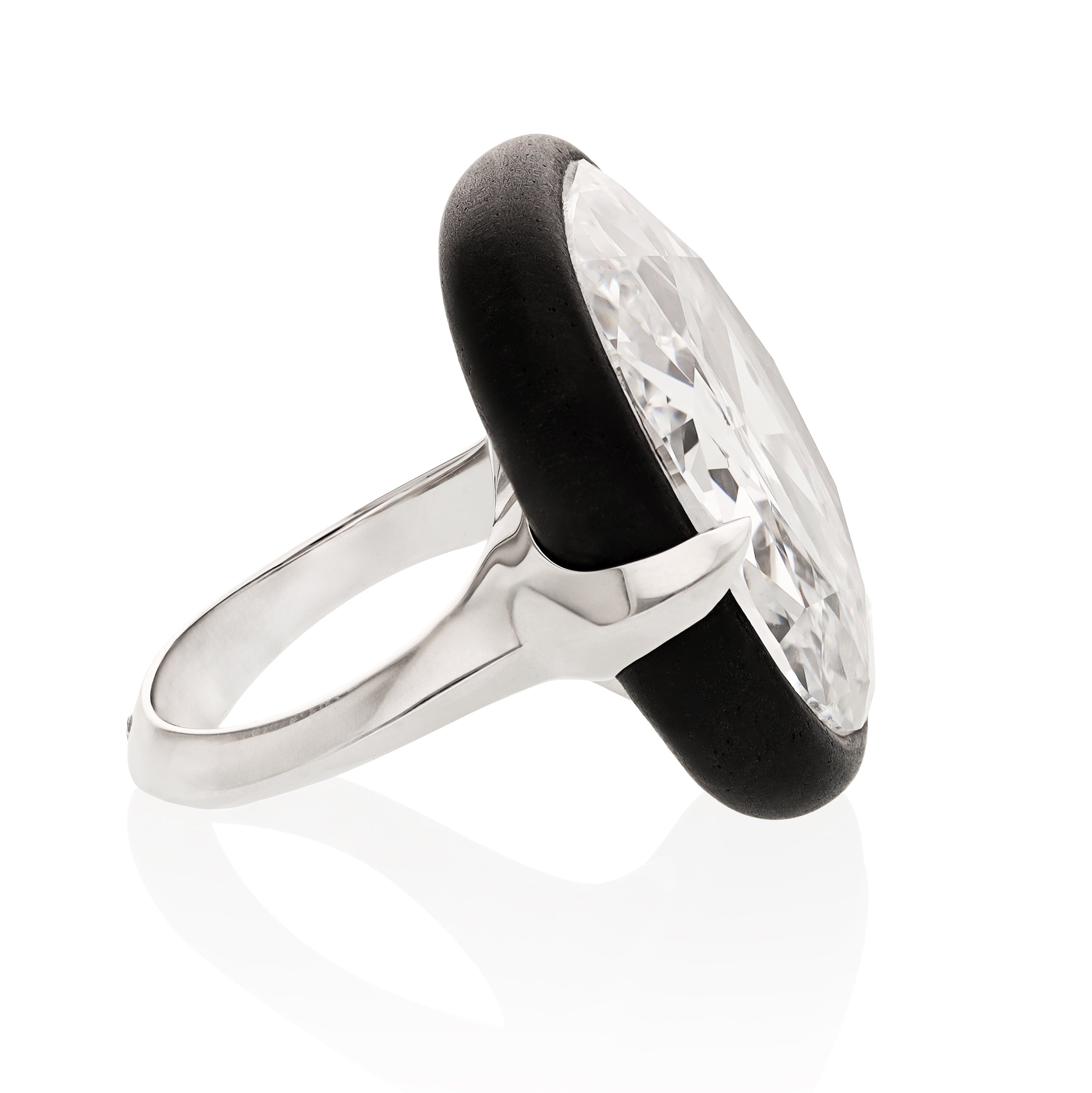 21.35 CTS Cushion-Cut Diamond Ring