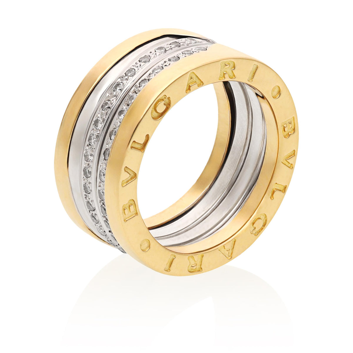 BULGARI Gold and Diamond Ring display picture 2