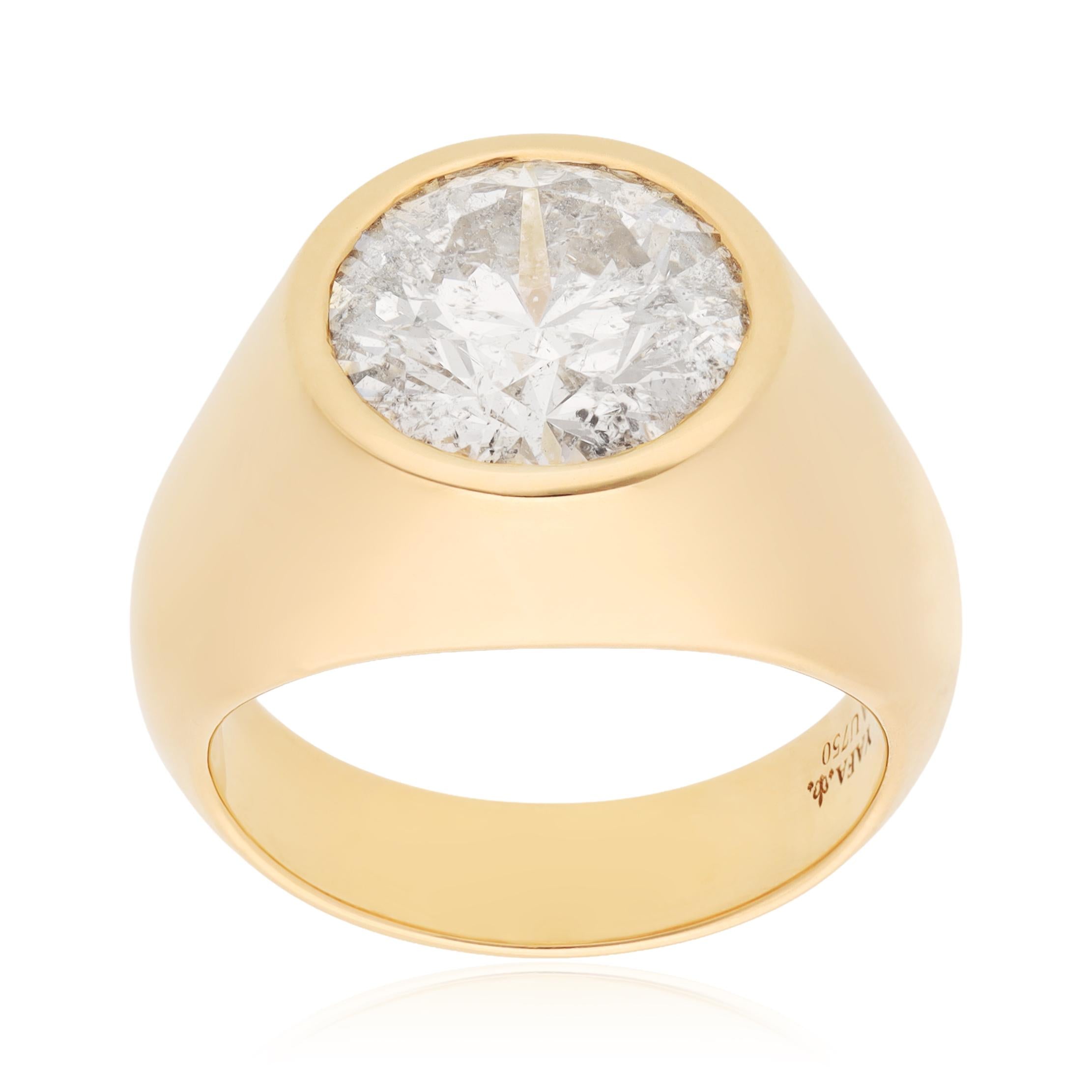 6.18 CTS Brilliant-Cut Diamond Ring